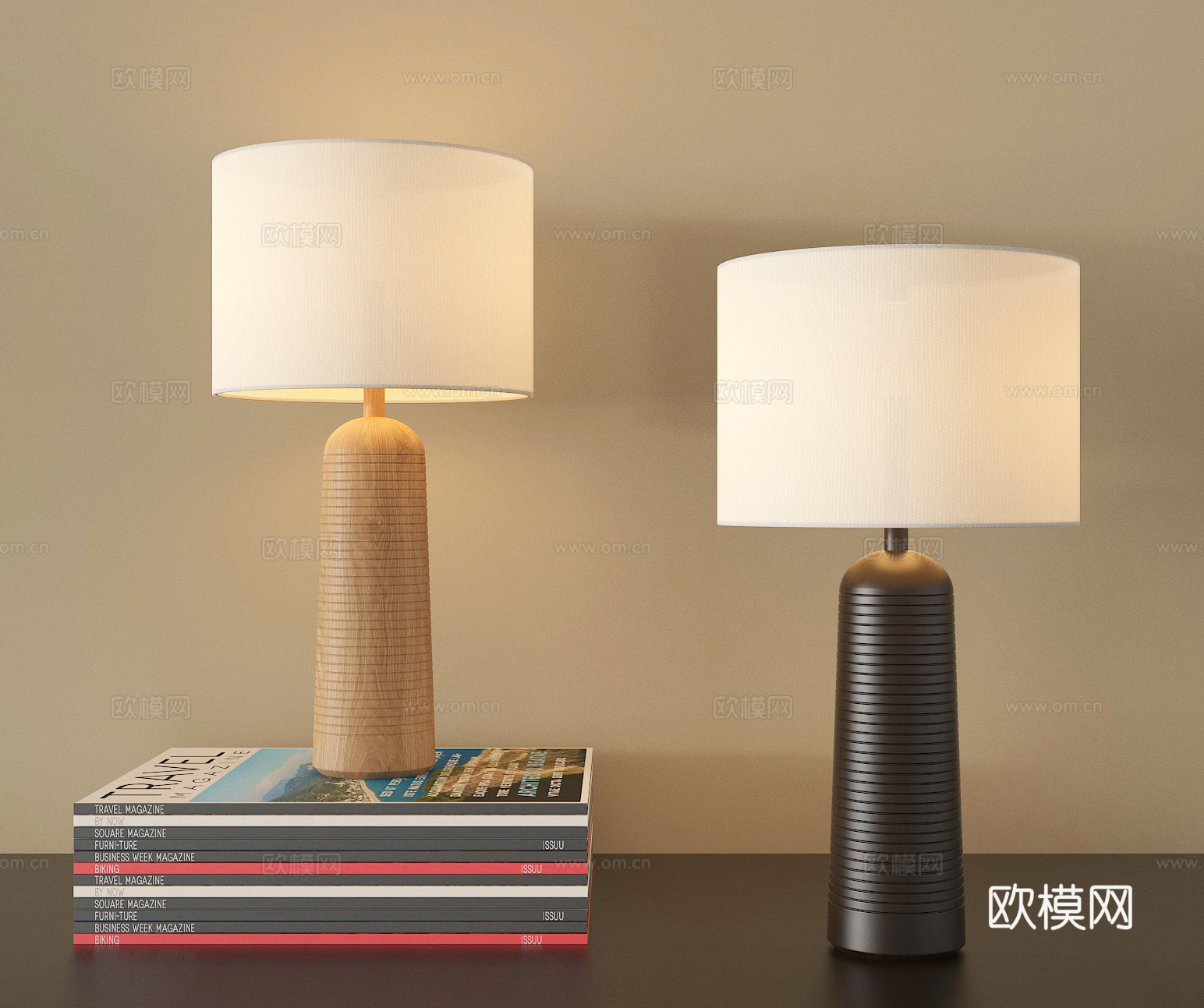 台灯 桌面灯 阅读灯 床头灯3d模型