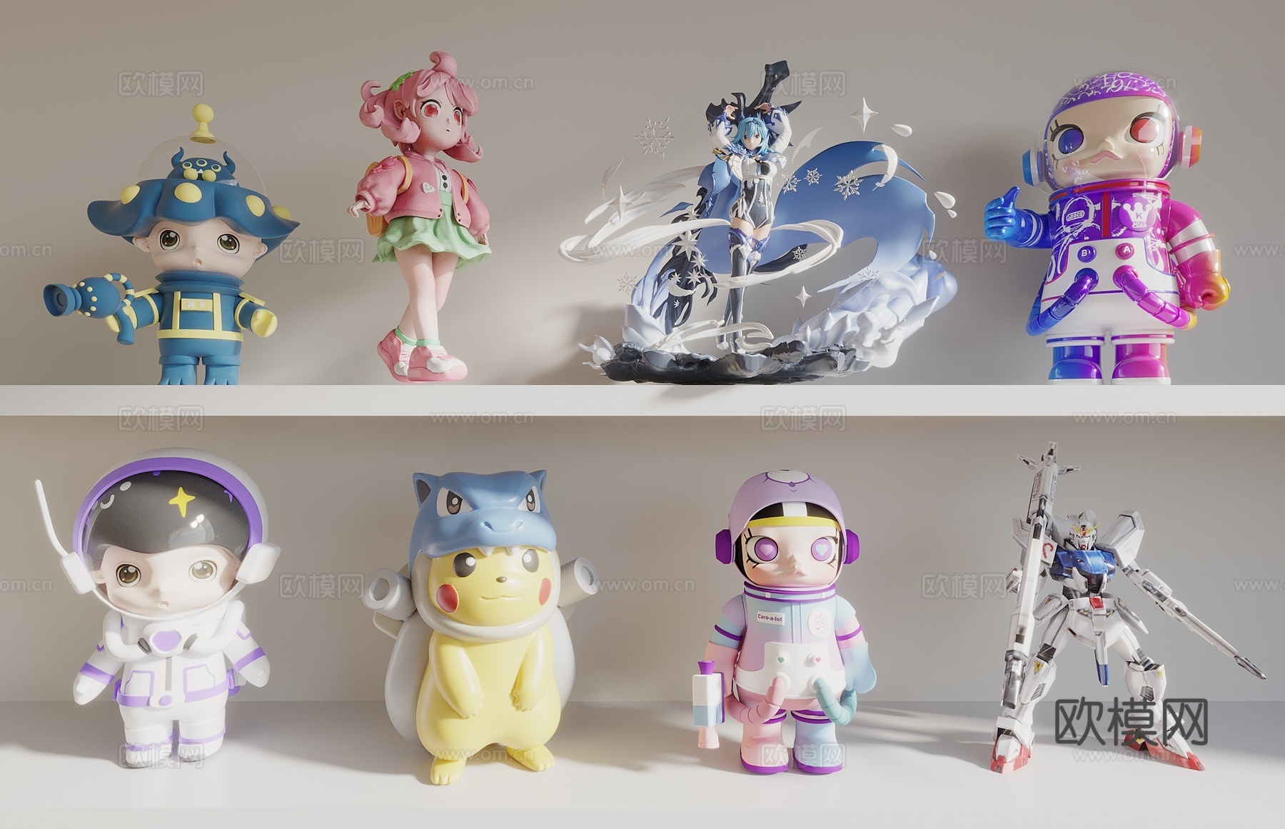 卡通 玩偶 手办 公仔 雕塑 摆件3d模型