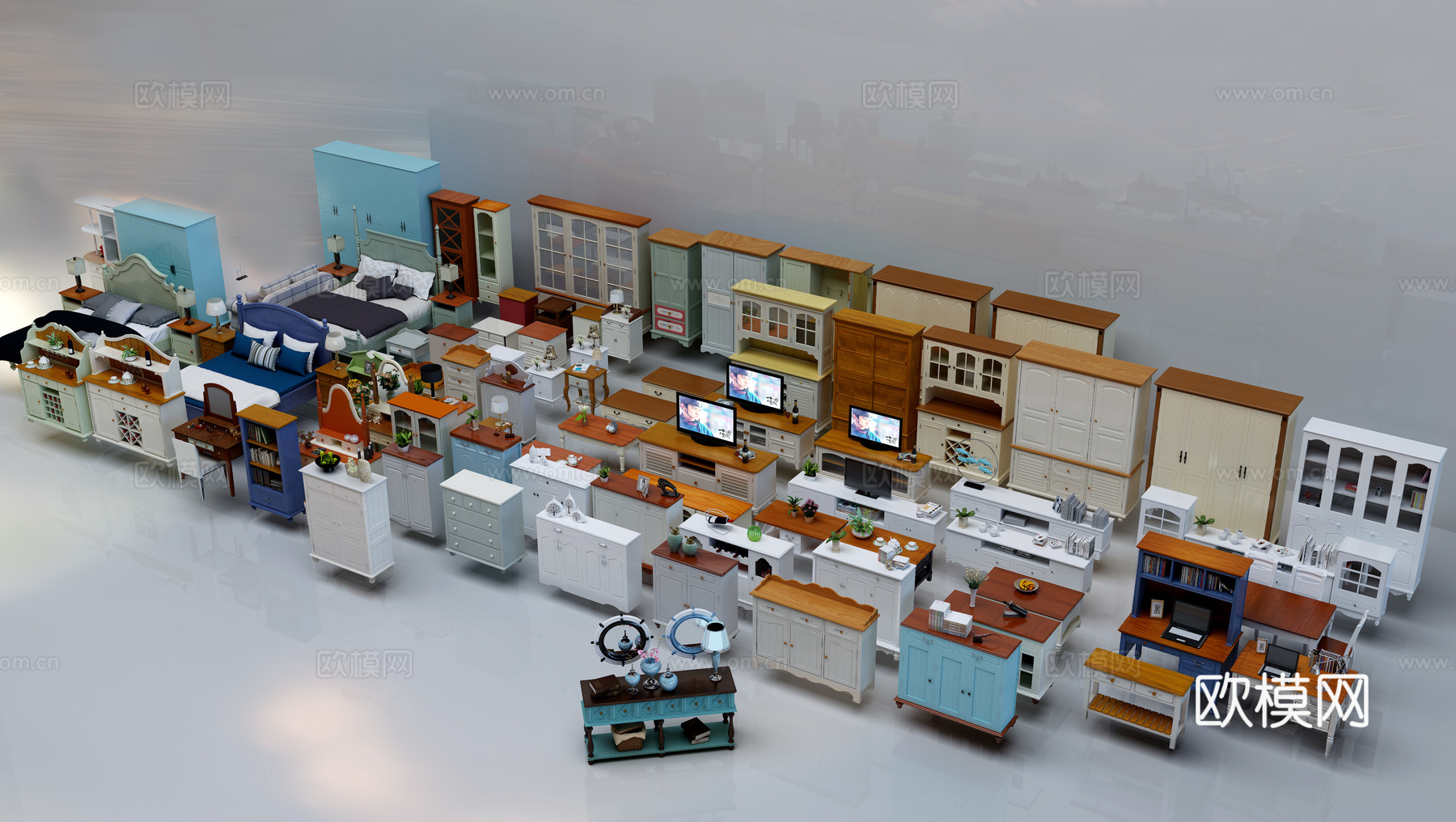地中海模型 地中海家具3d模型