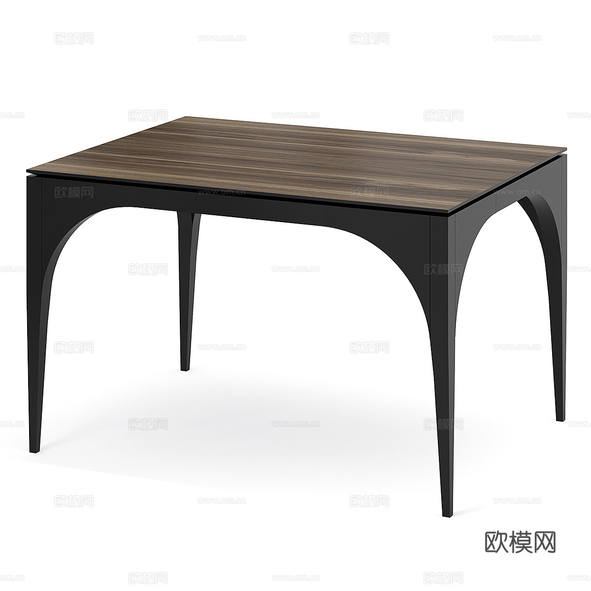 北欧简约餐桌 餐桌 简约餐桌 方形餐桌3d模型