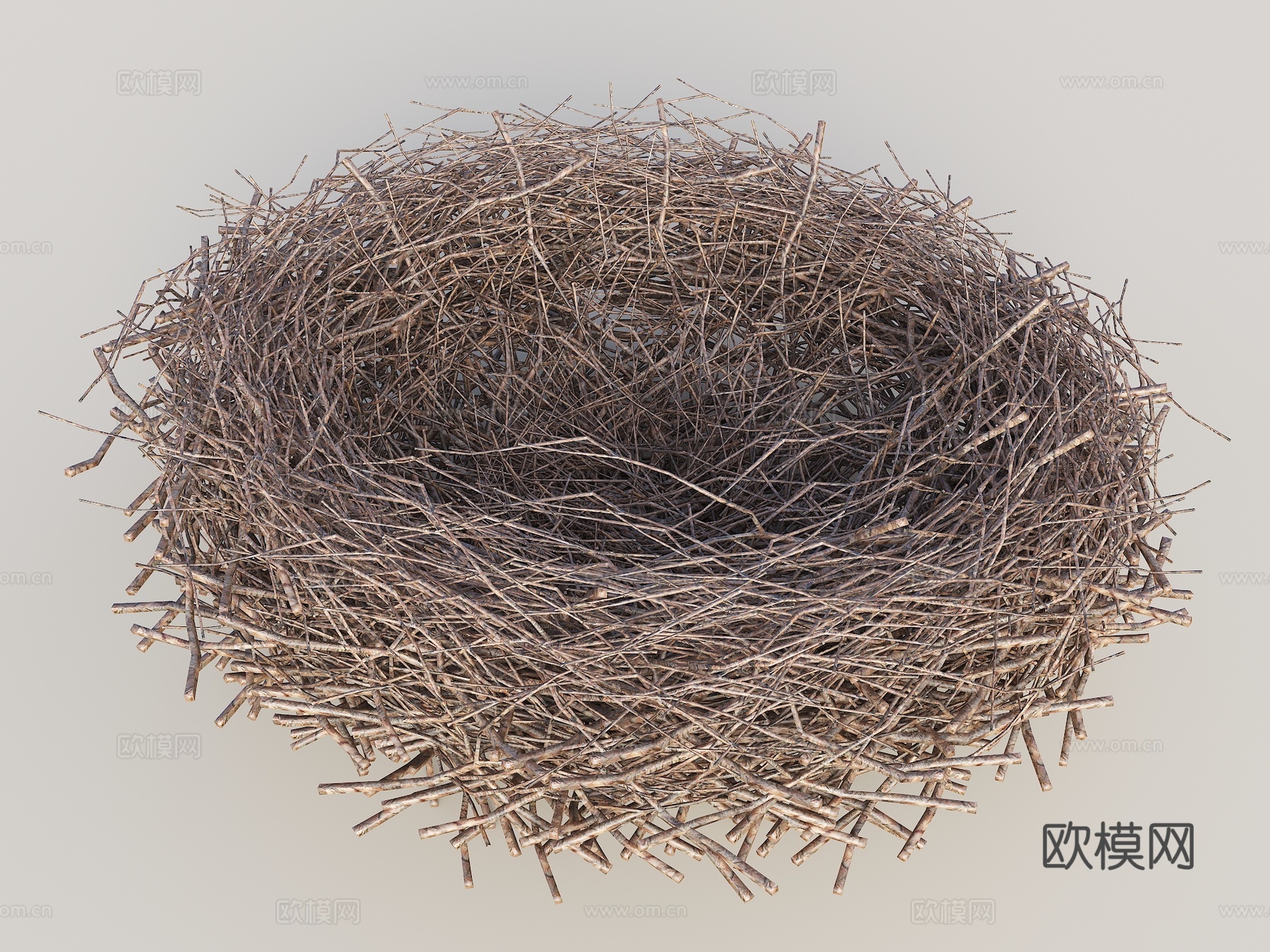 鸟窝 藤编鸟巢 鸟窝装饰 景观鸟窝3d模型