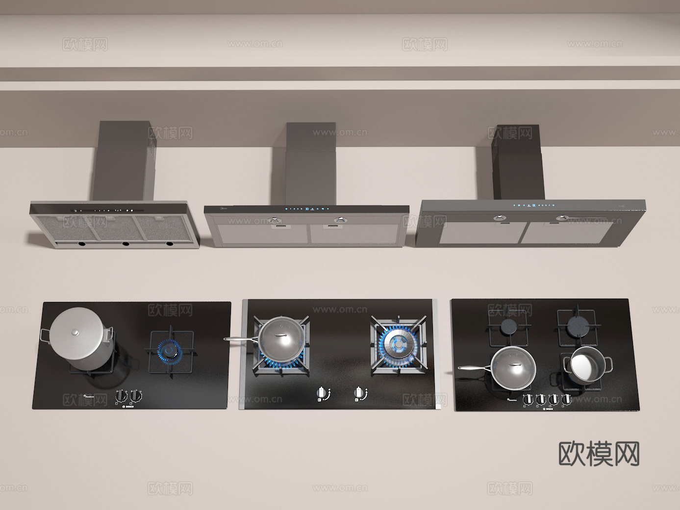 炉灶3d模型