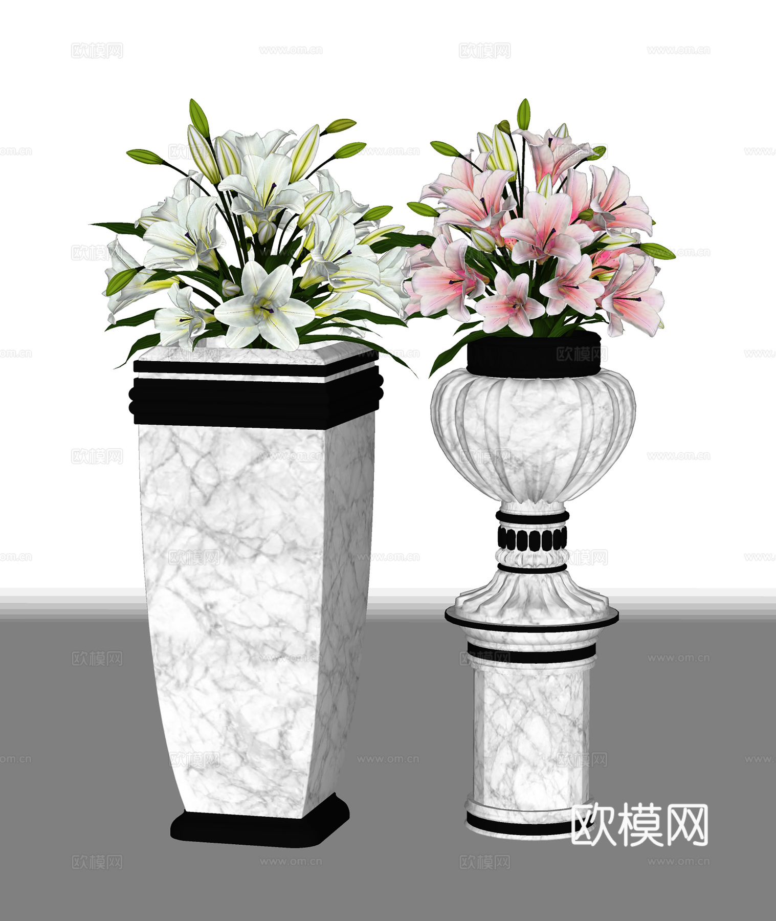现代花艺  花卉植物花草  室内花艺su模型