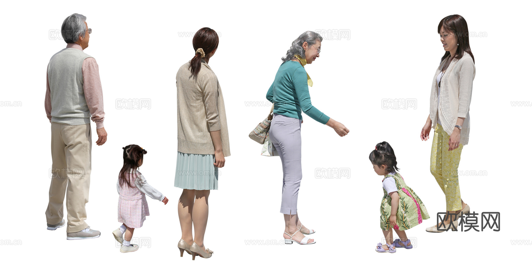 PNG免扣人物组合下载