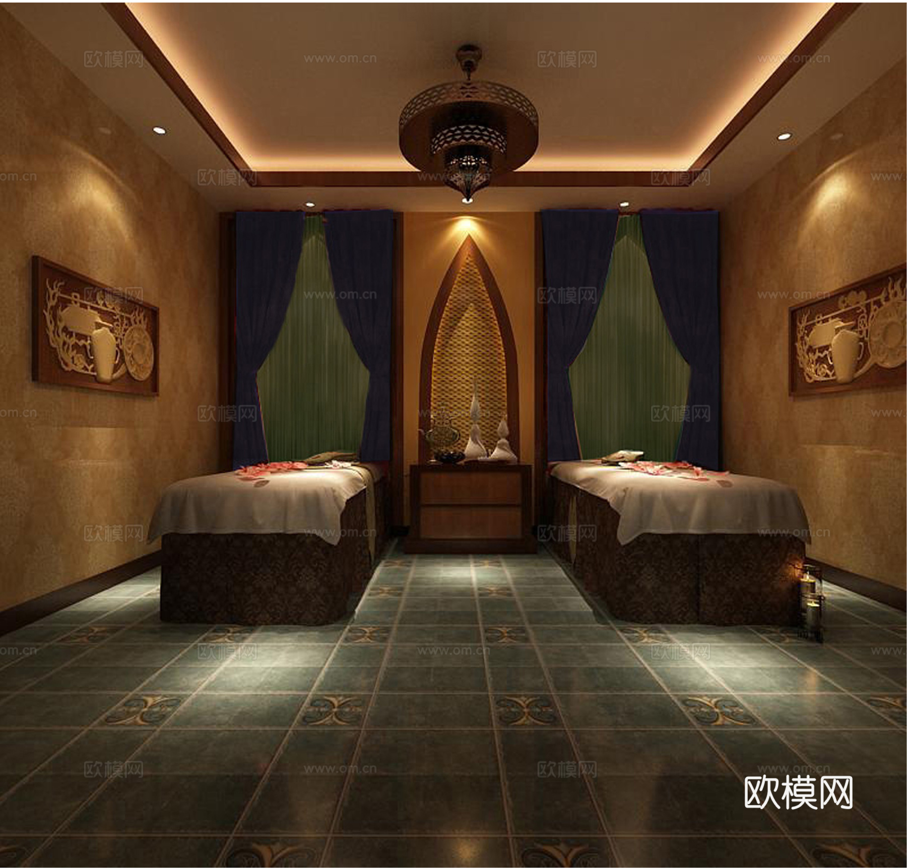 SPA间免费3d模型