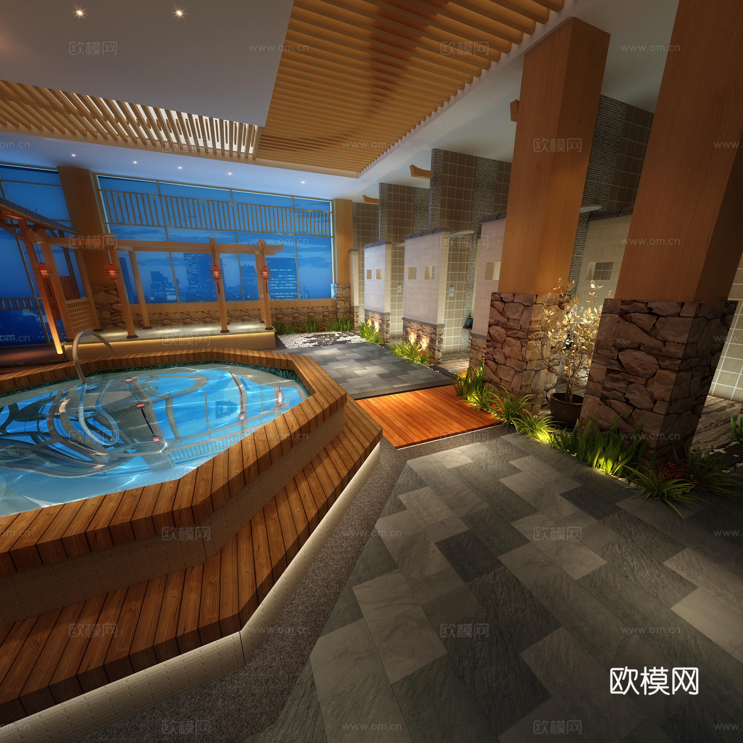 浴区3d模型
