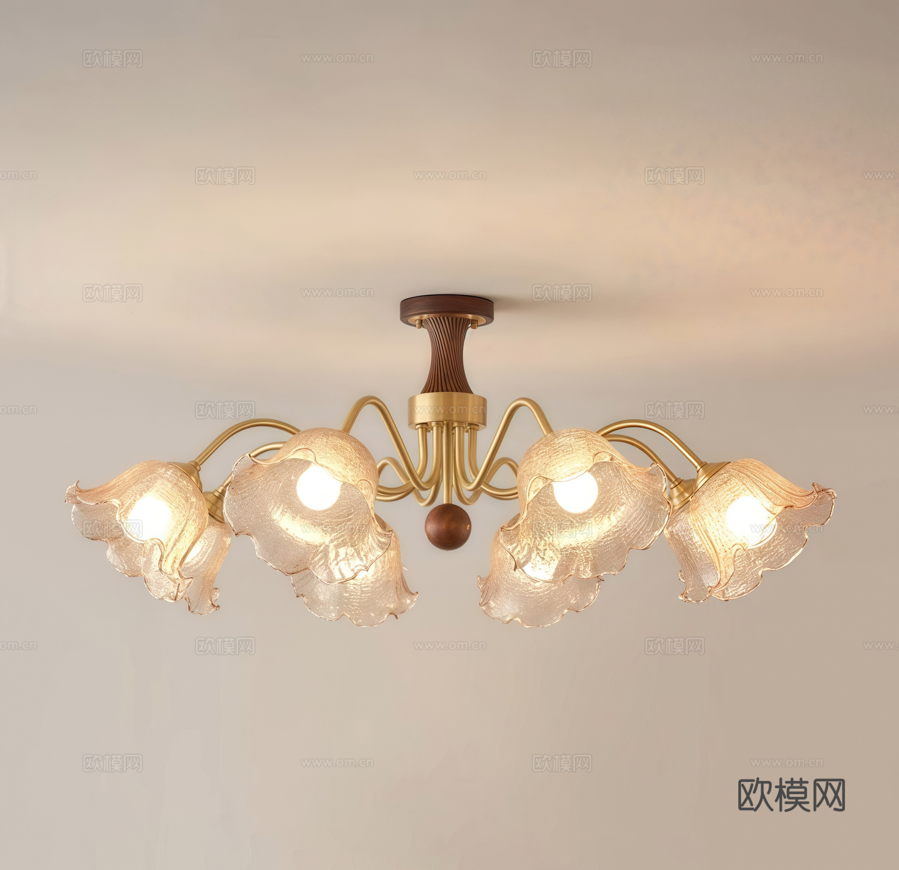 中古风吊灯 装饰灯su模型
