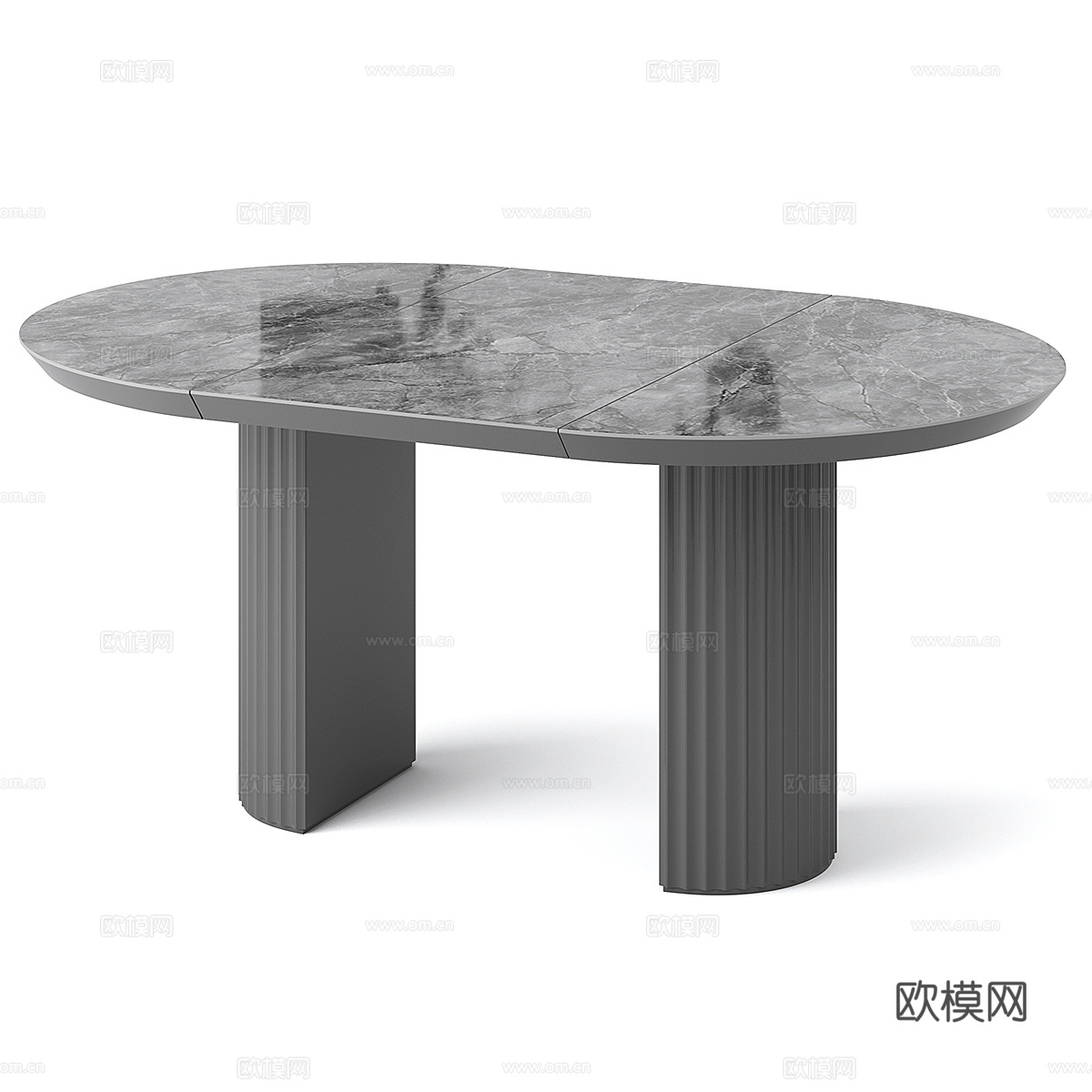 现代简约餐桌 餐桌 简约餐桌 桌椅3d模型