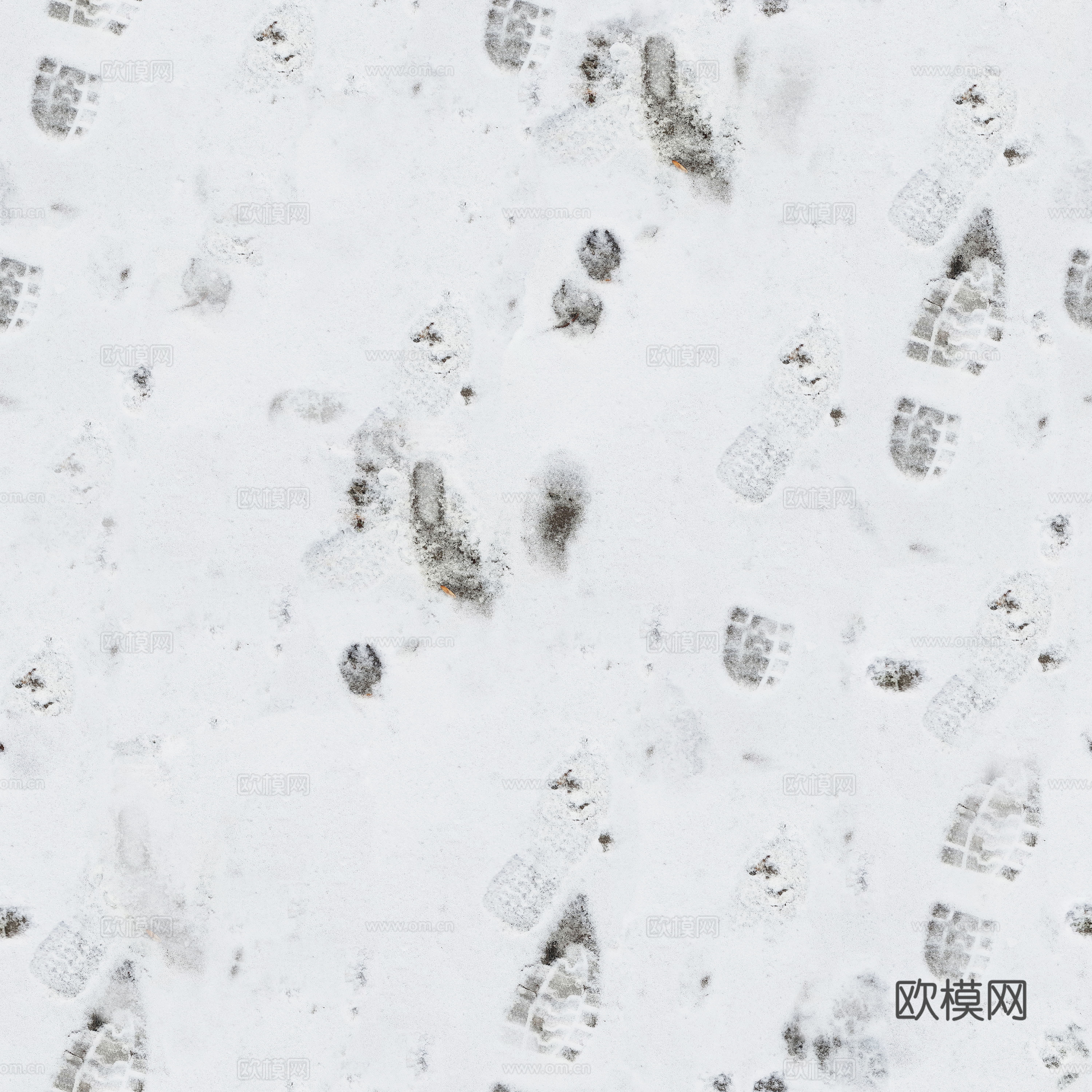 雪地脚印贴图纹理