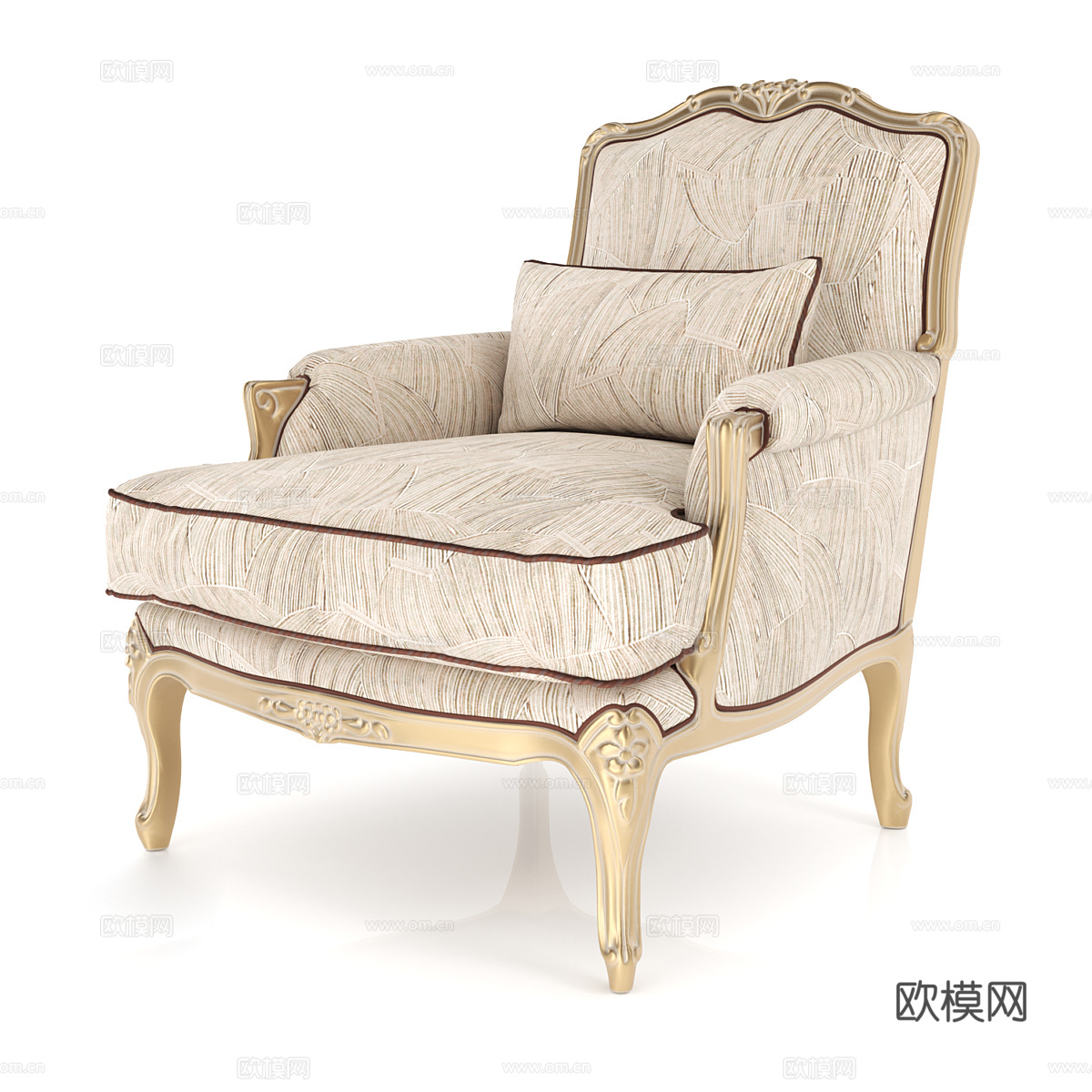 单人沙发免费3d模型下载