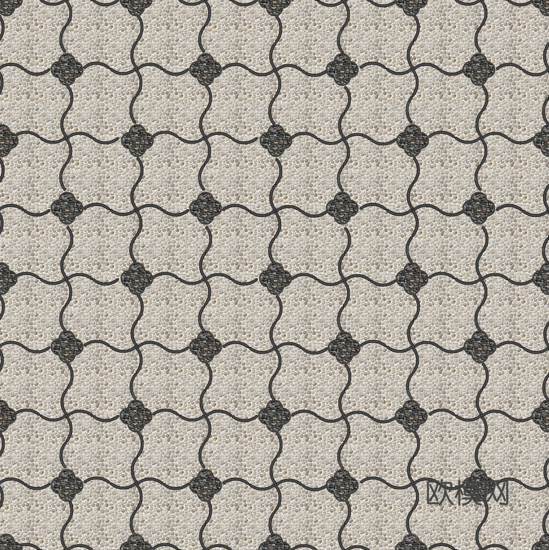 现代铺装 室外地面砖下载