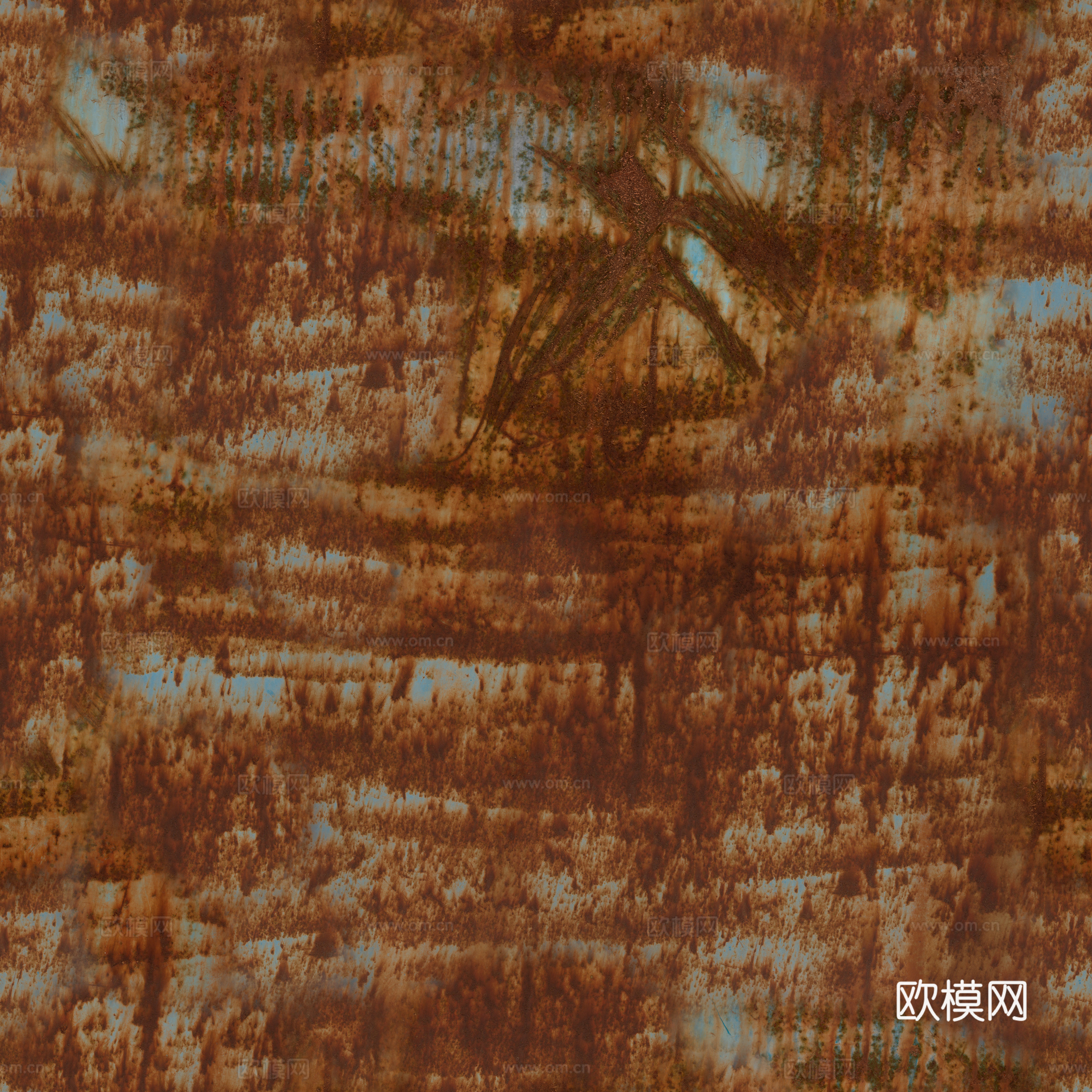 现代锈蚀金属_现代做旧金属_铁锈金属板贴图
