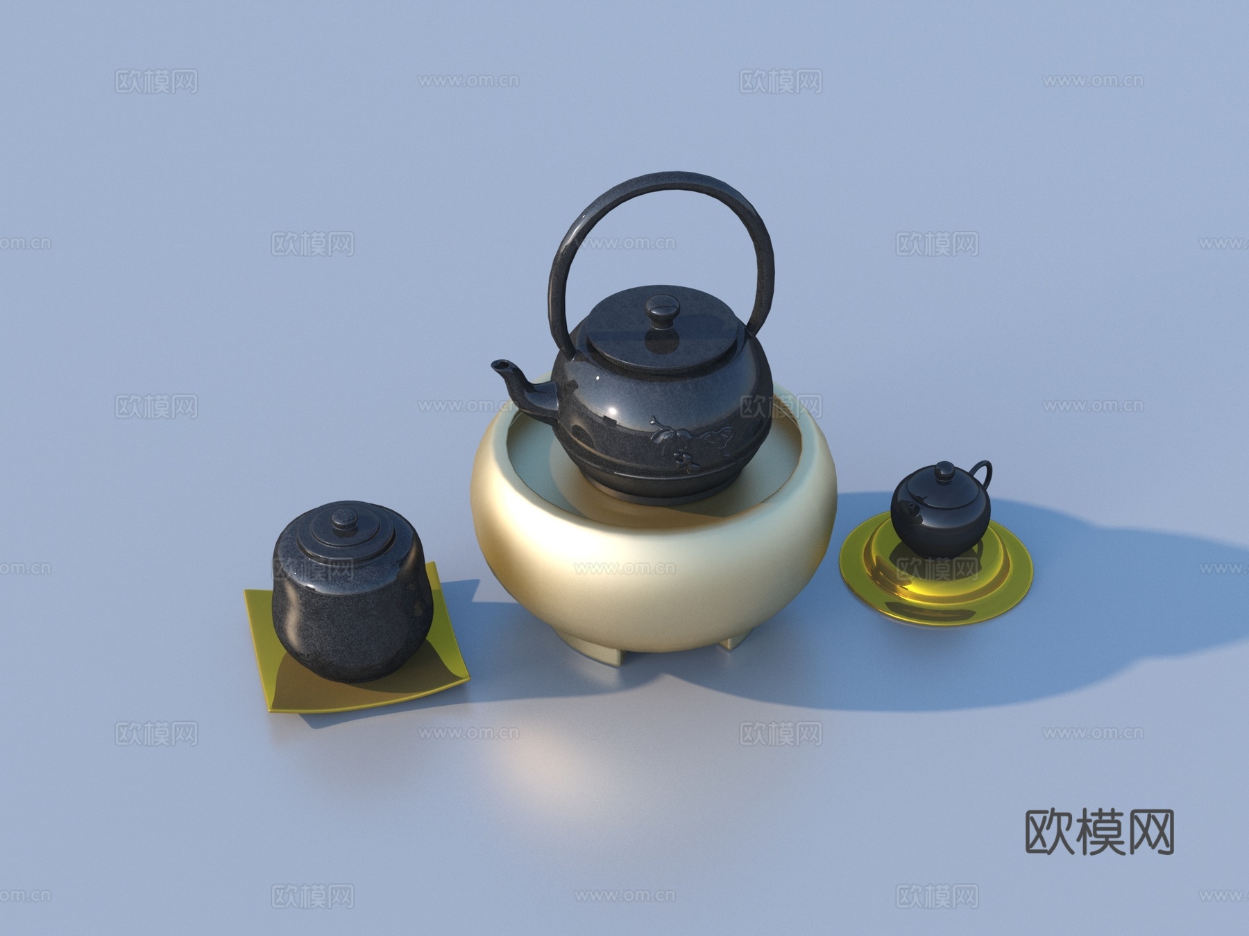 茶水 茶具 茶壶su模型