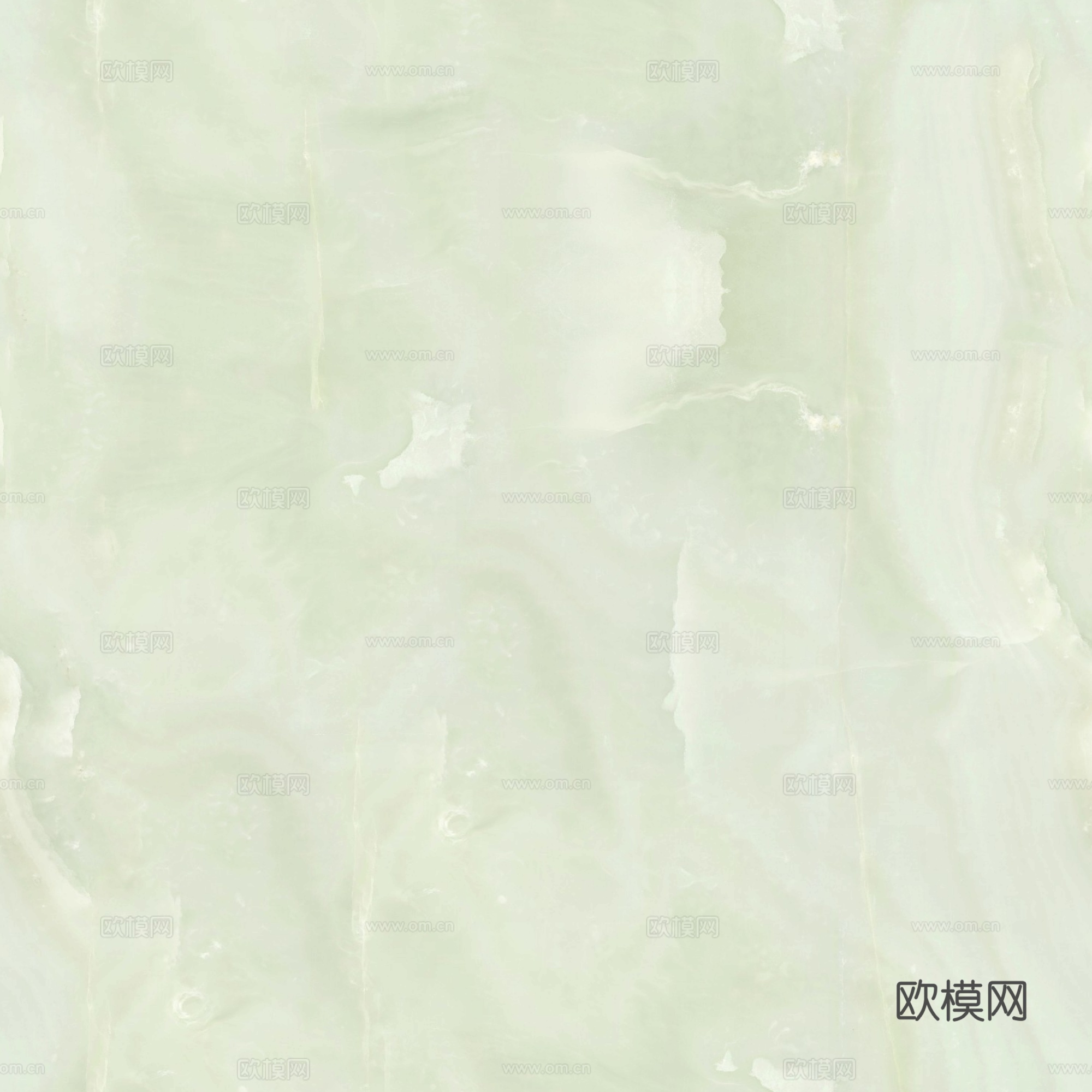 无缝浅绿色玉石大理石透光石贴图