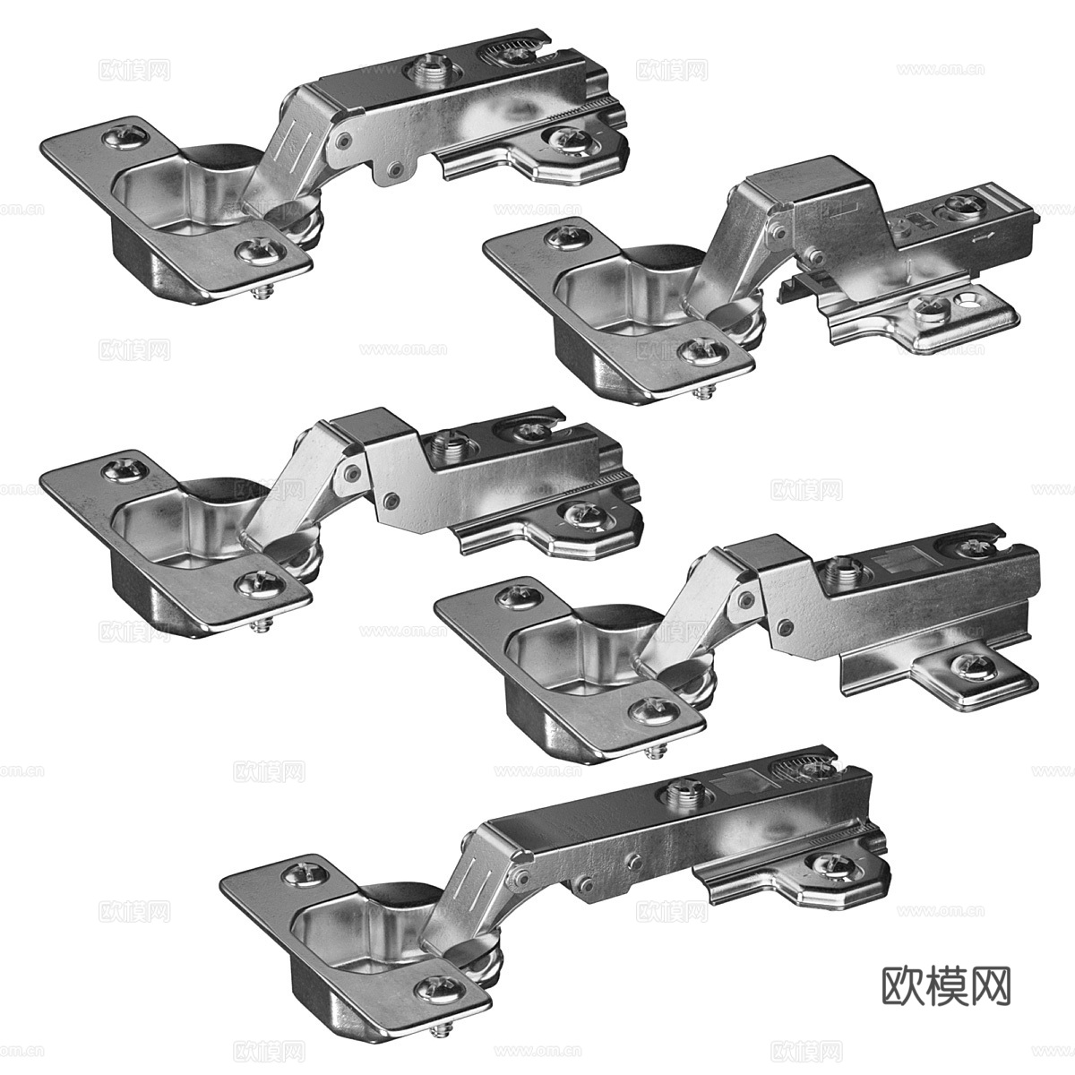 现代家具铰链3d模型