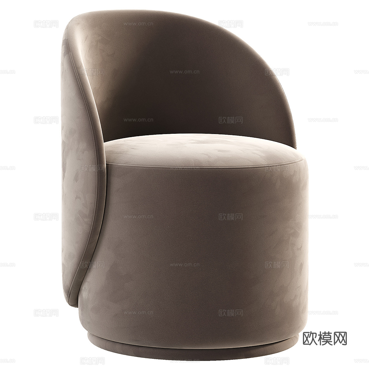 现代意式 Loreen 布艺凳3d模型