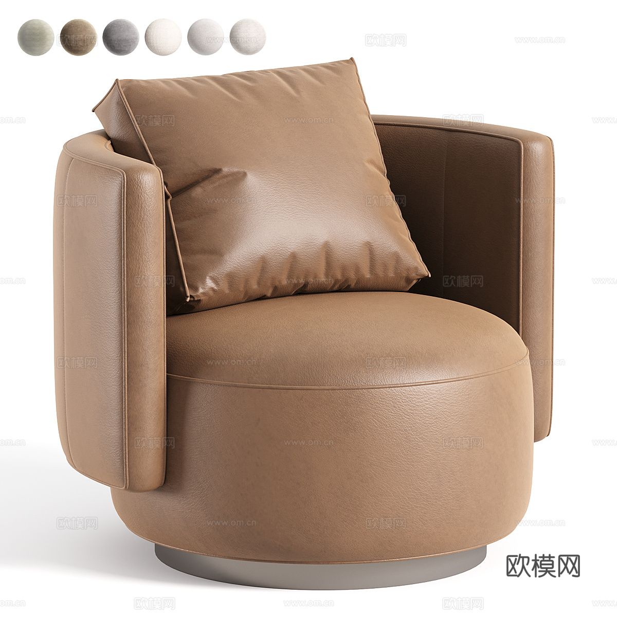 现代意式 Torii bold 扶手椅3d模型