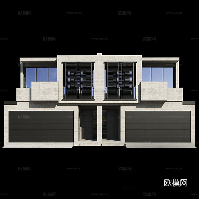 现代别墅 民宿3d模型