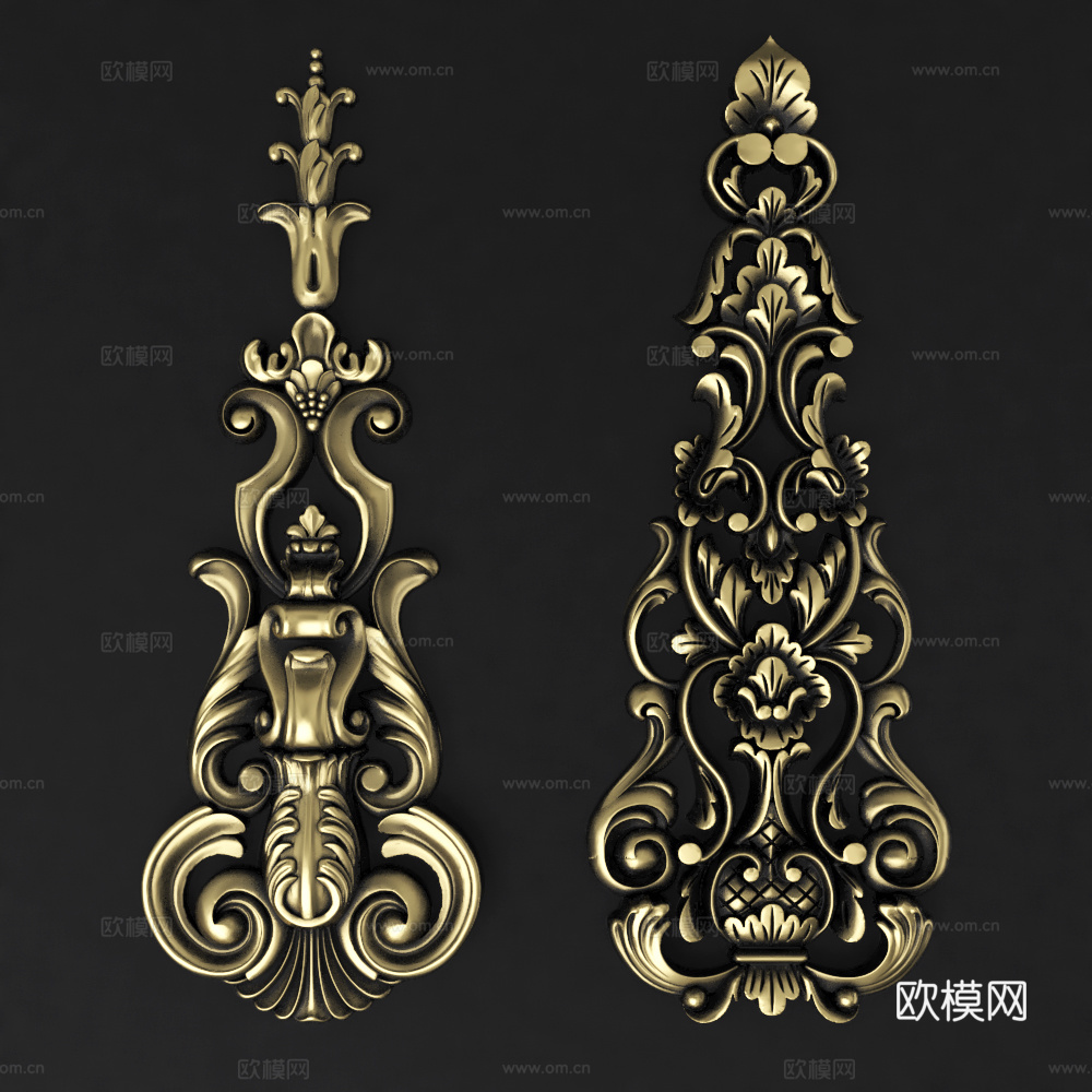 欧式金属角线金线3d模型