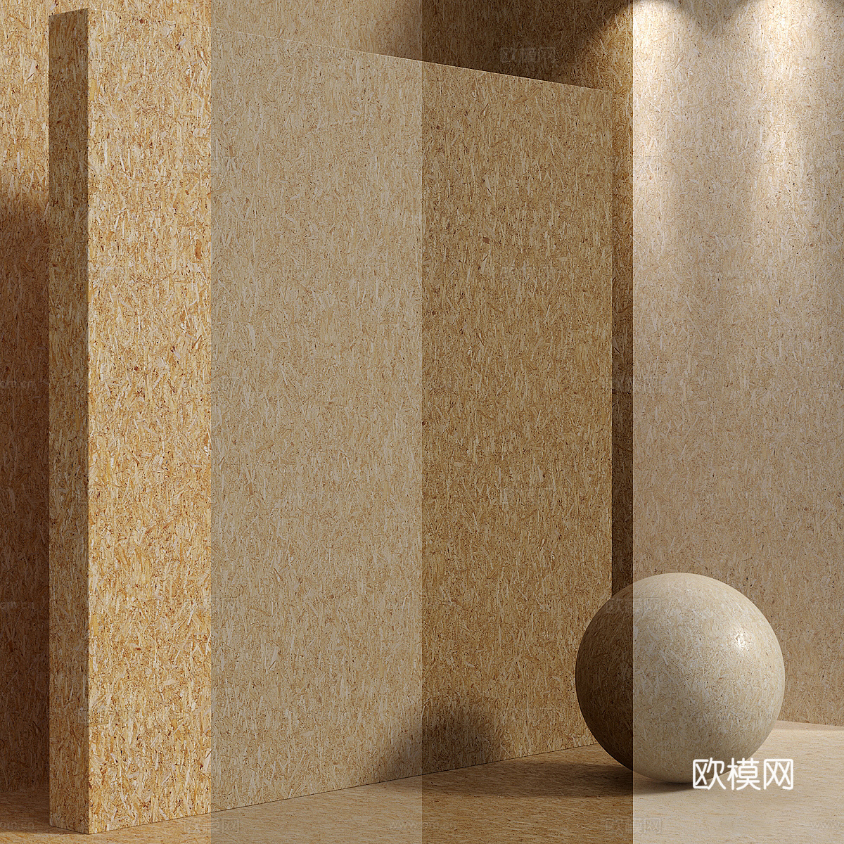 板材 刨花板 胶合板 大芯板3d模型