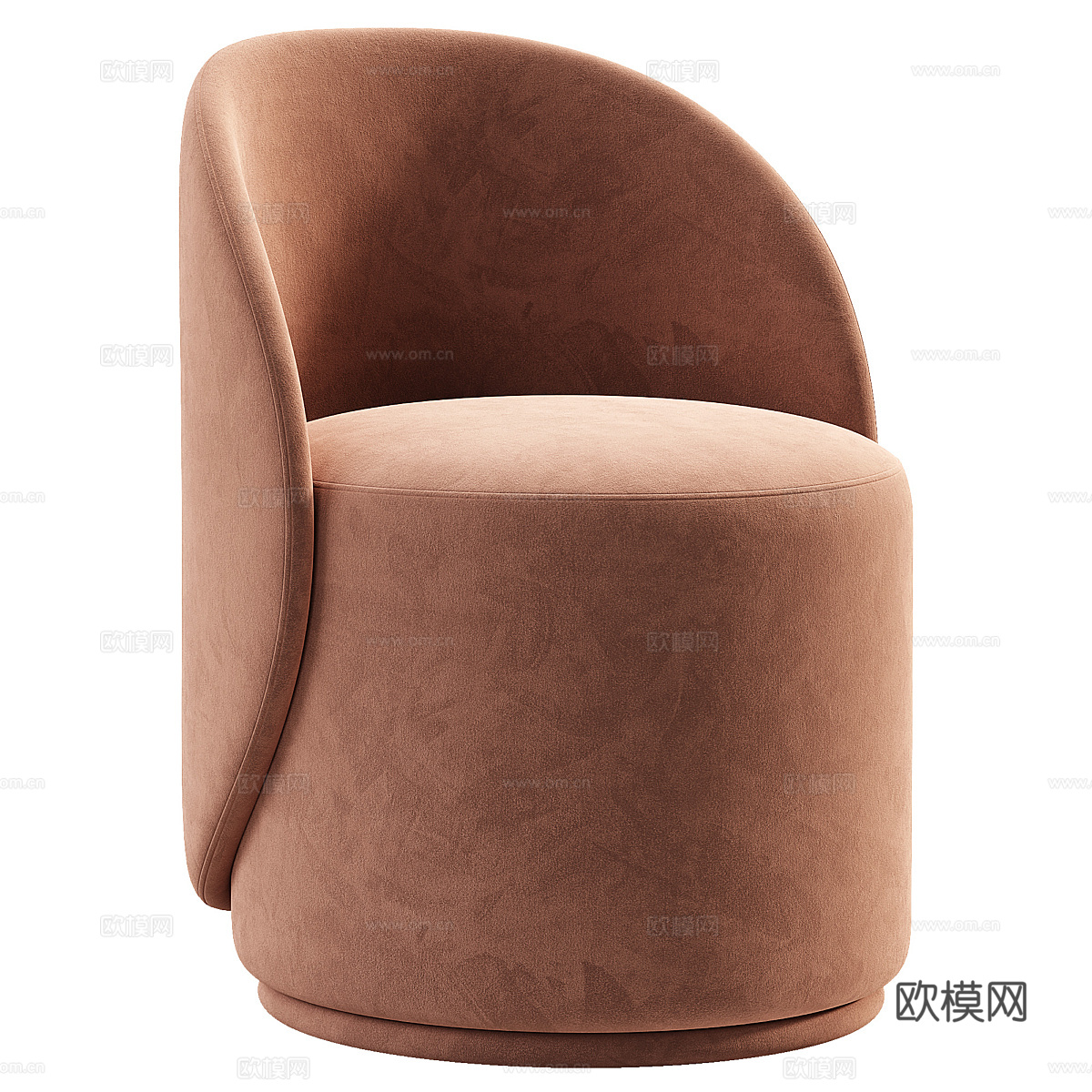 现代意式 Loreen 布艺凳3d模型