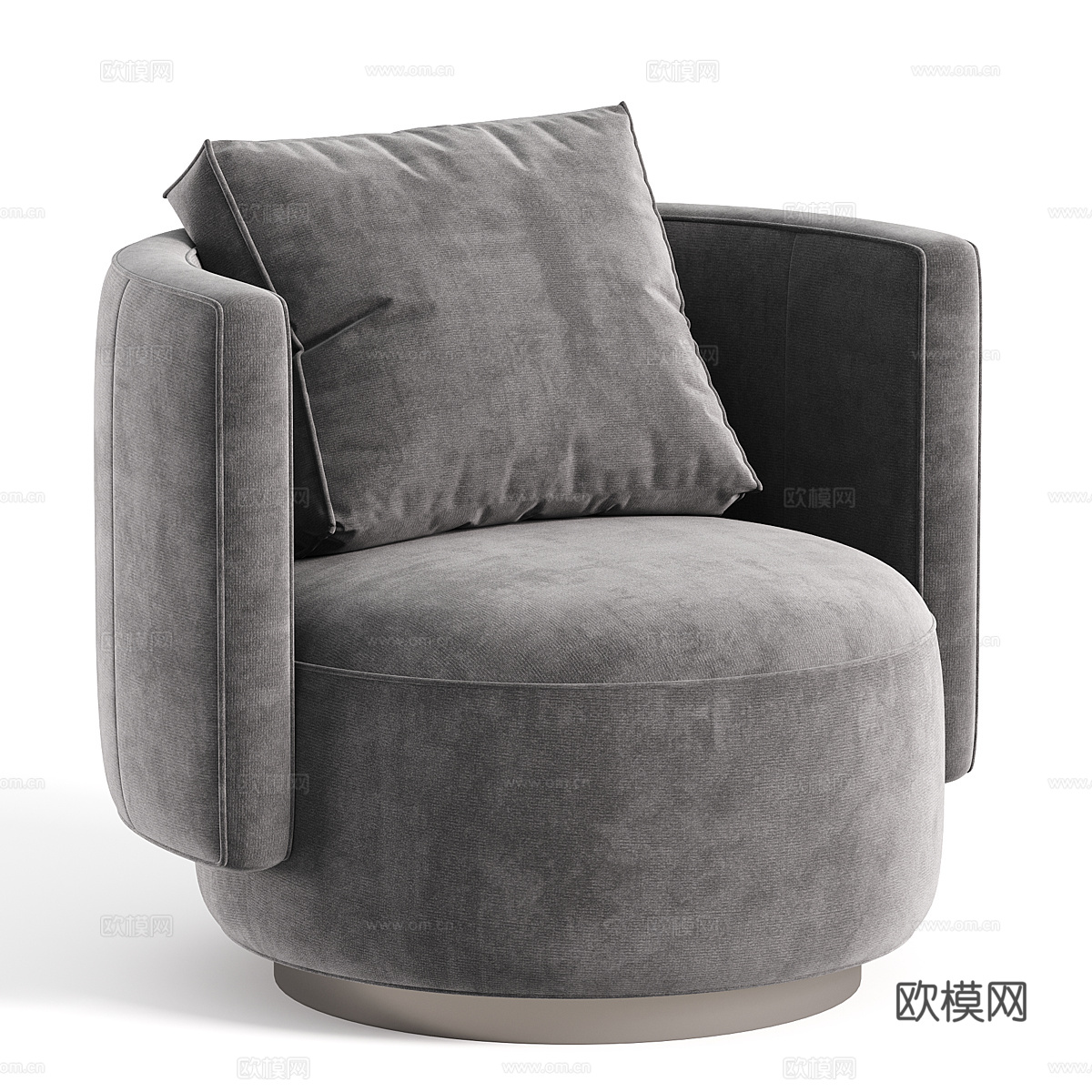 现代意式 Torii bold 扶手椅3d模型