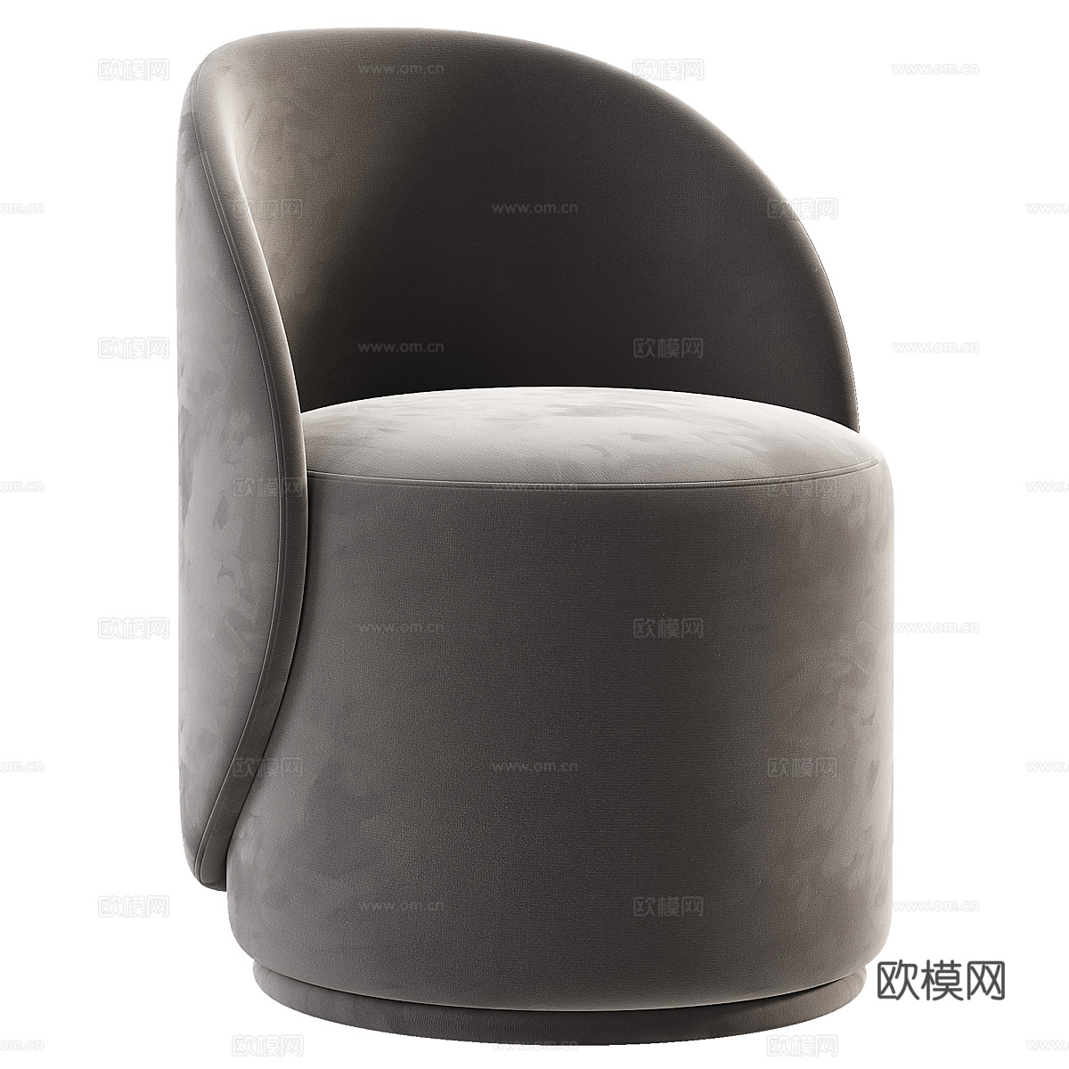 现代意式 Loreen 布艺凳3d模型