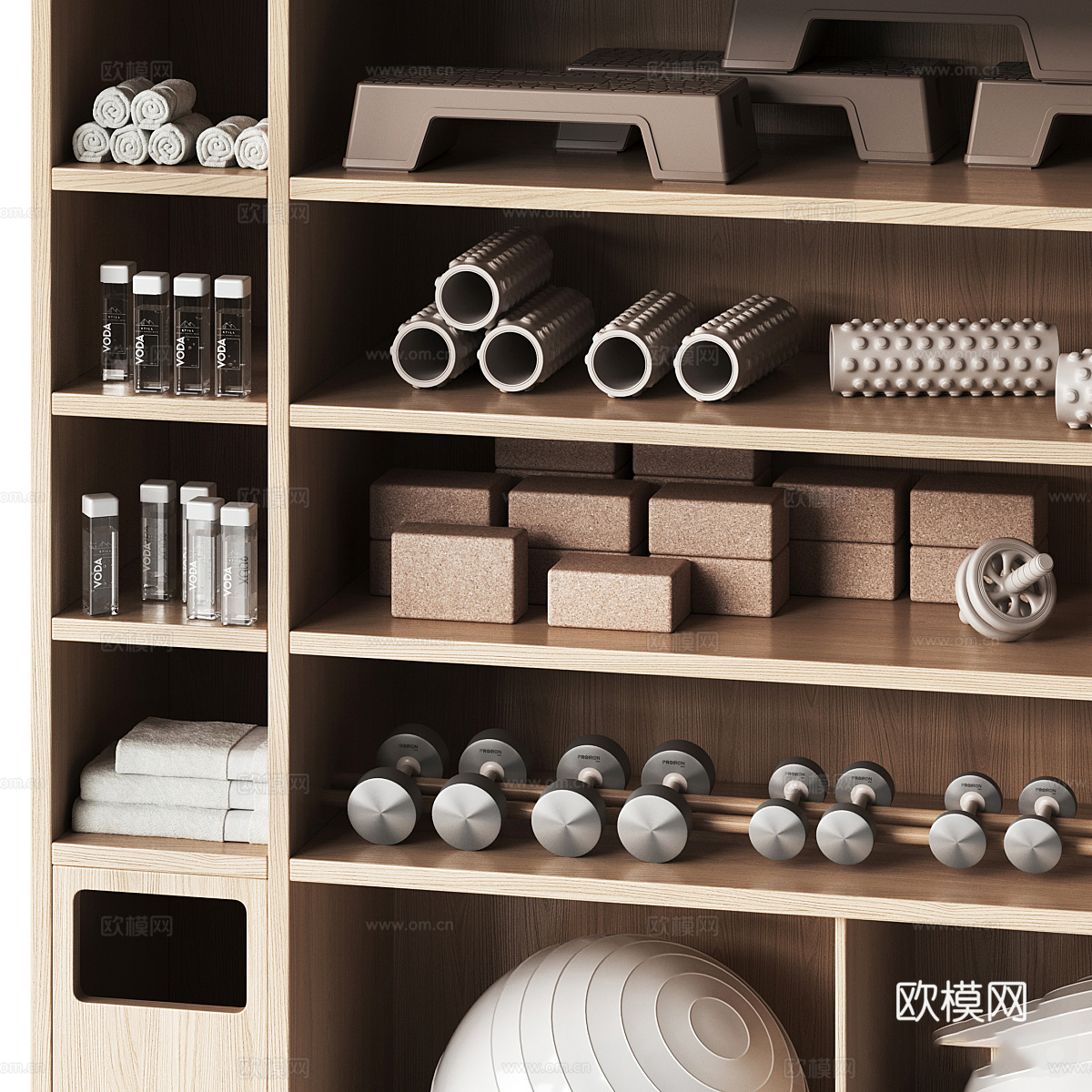 现代健身器材 器材柜3d模型