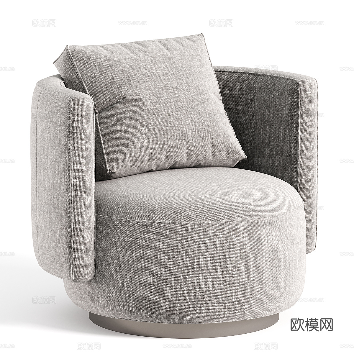 现代意式 Torii bold 扶手椅3d模型