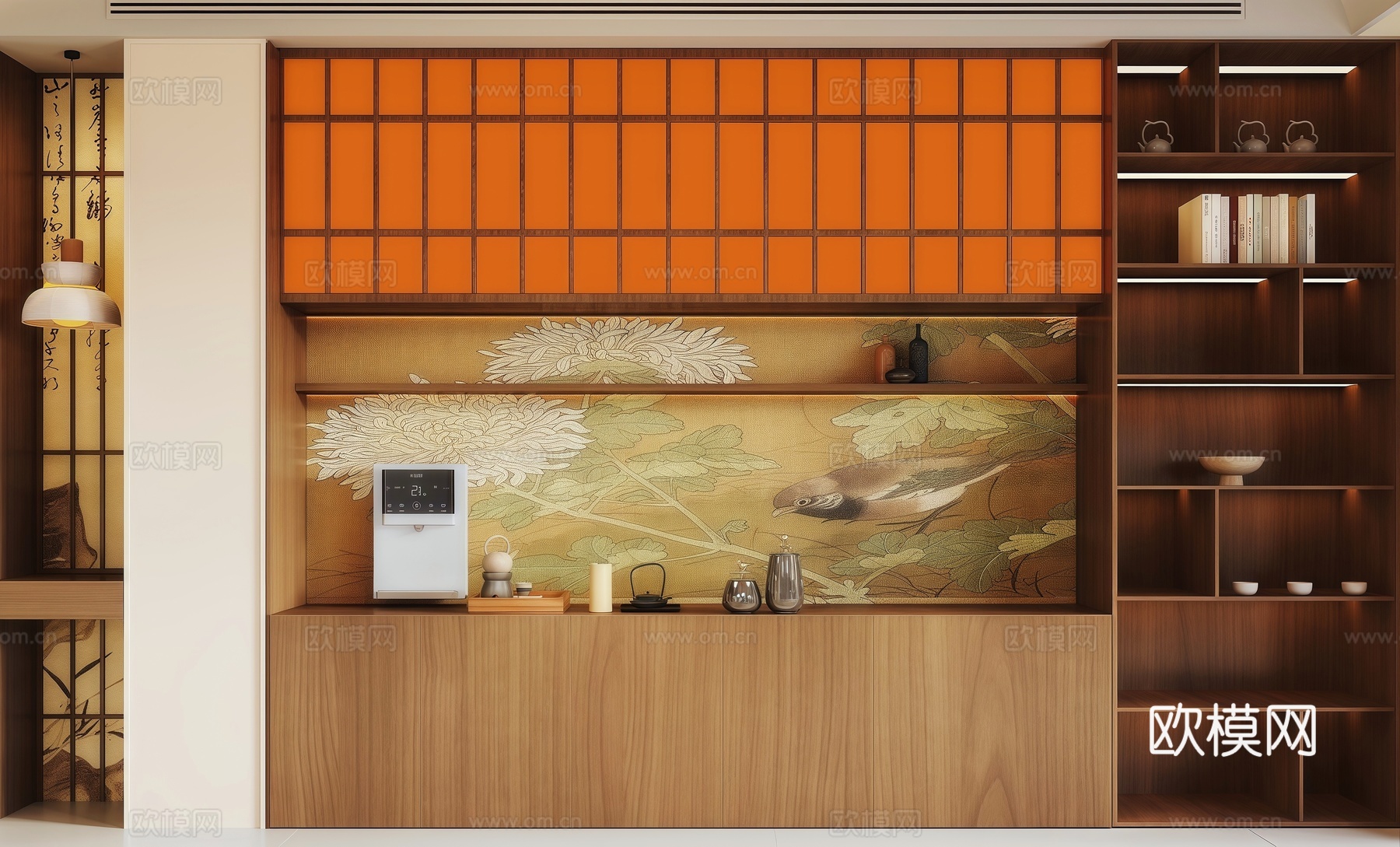 宋式餐边柜3d模型