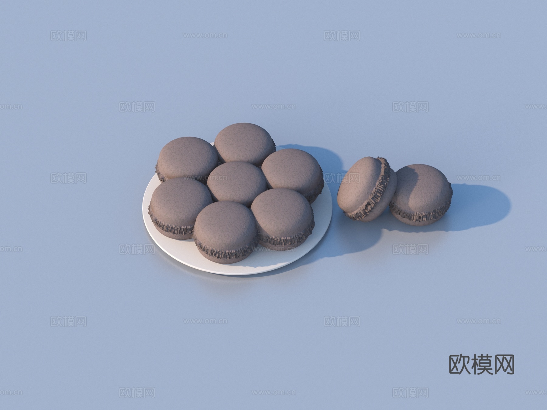 面包 点心 食物3d模型