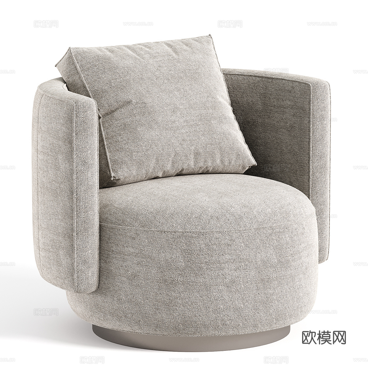 现代意式 Torii bold 扶手椅3d模型