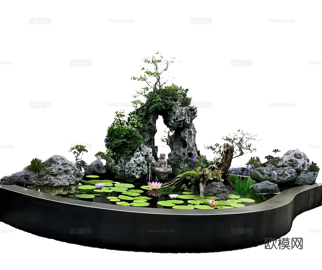 假山水池