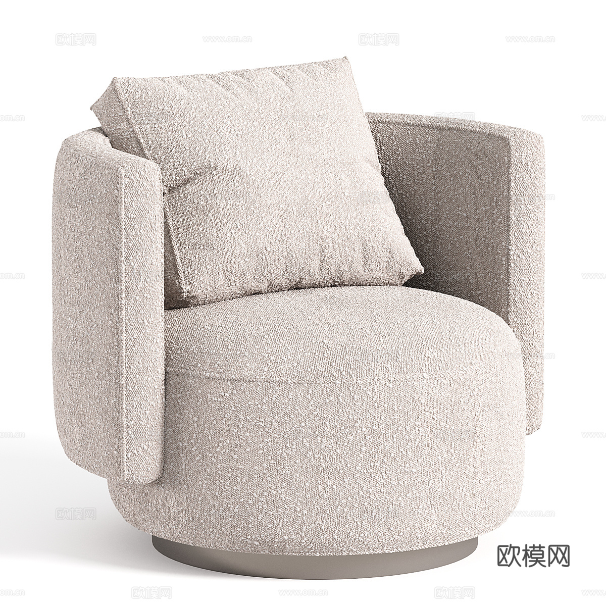 现代意式 Torii bold 扶手椅3d模型