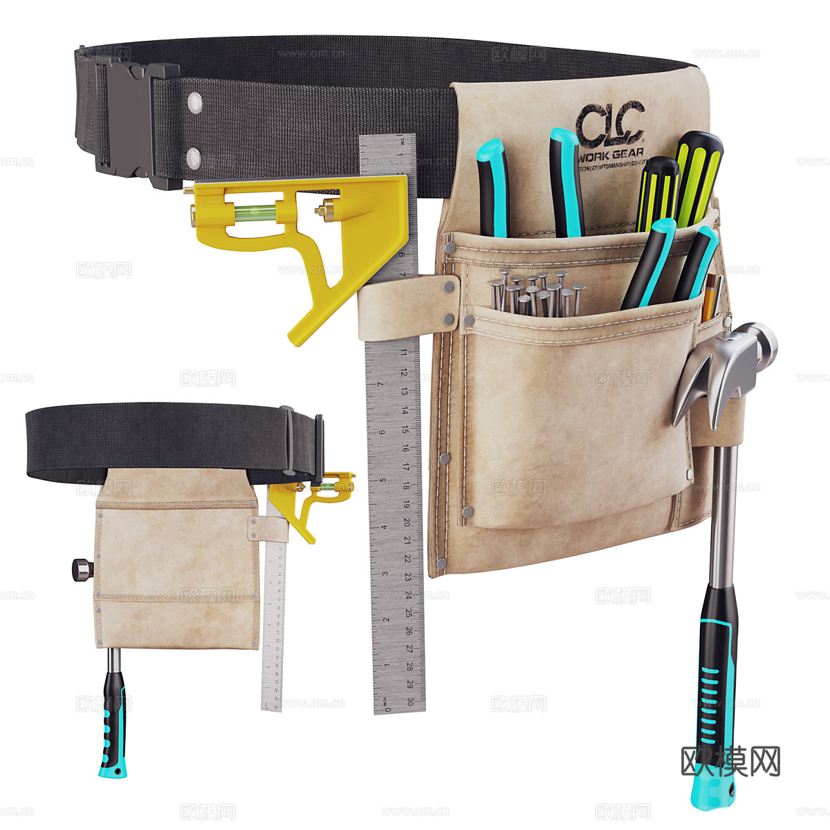现代工具包套装3d模型