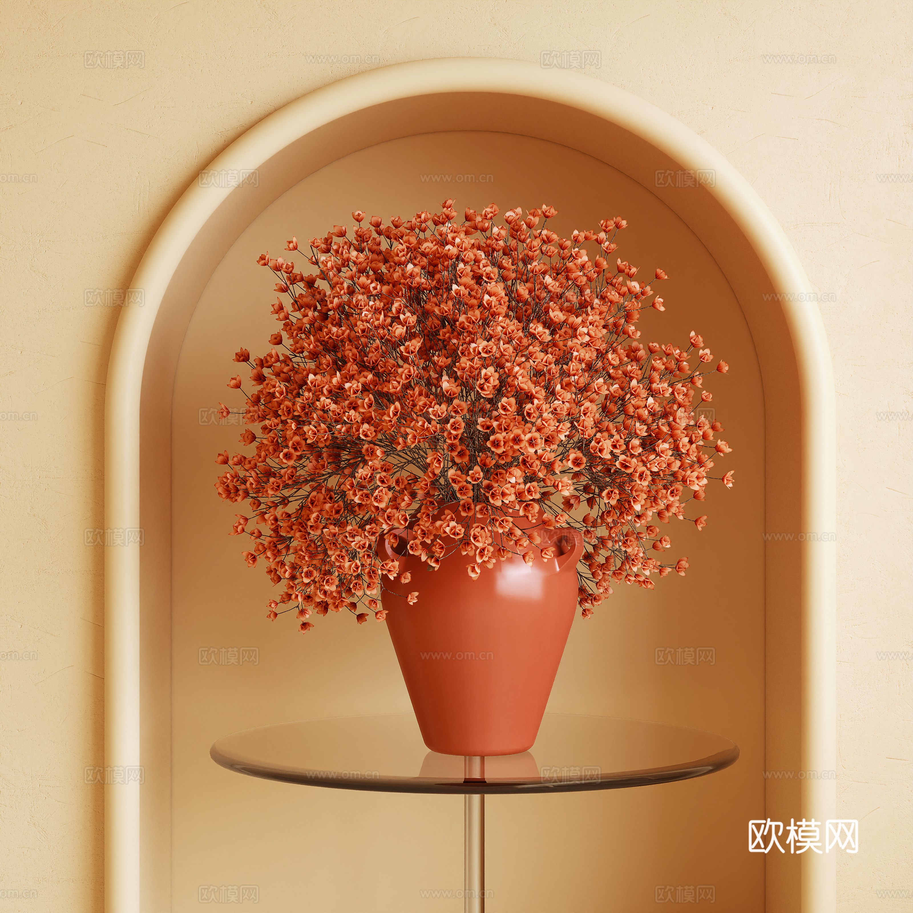 花卉 插花 装饰花3d模型