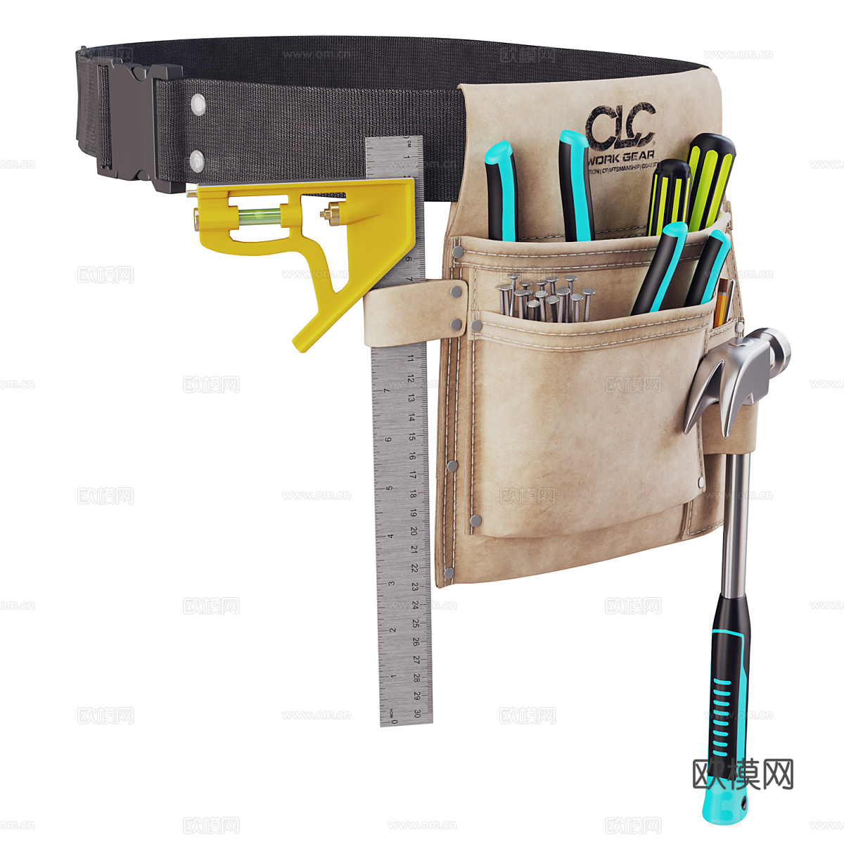 现代工具包套装3d模型