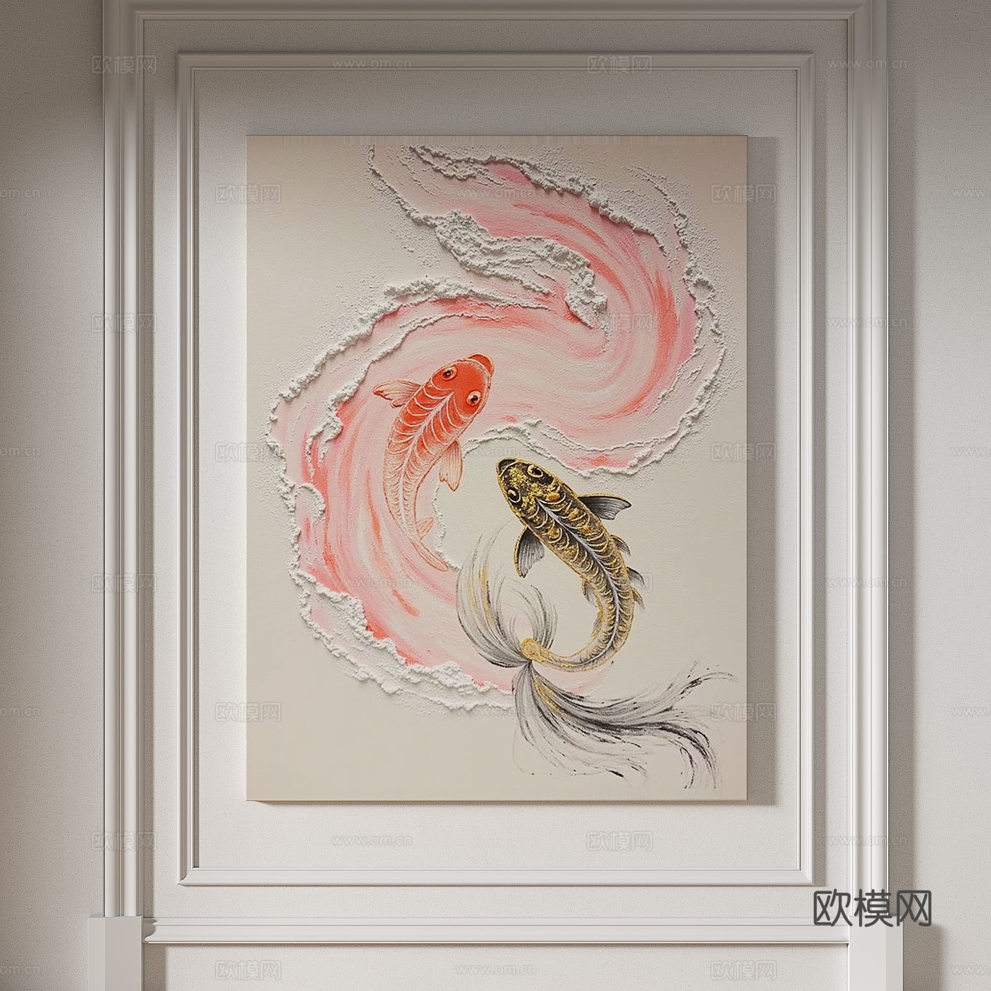 现代，奶油风，简约，肌理，抽象，轻奢，侘寂，立体，装饰画3d模型
