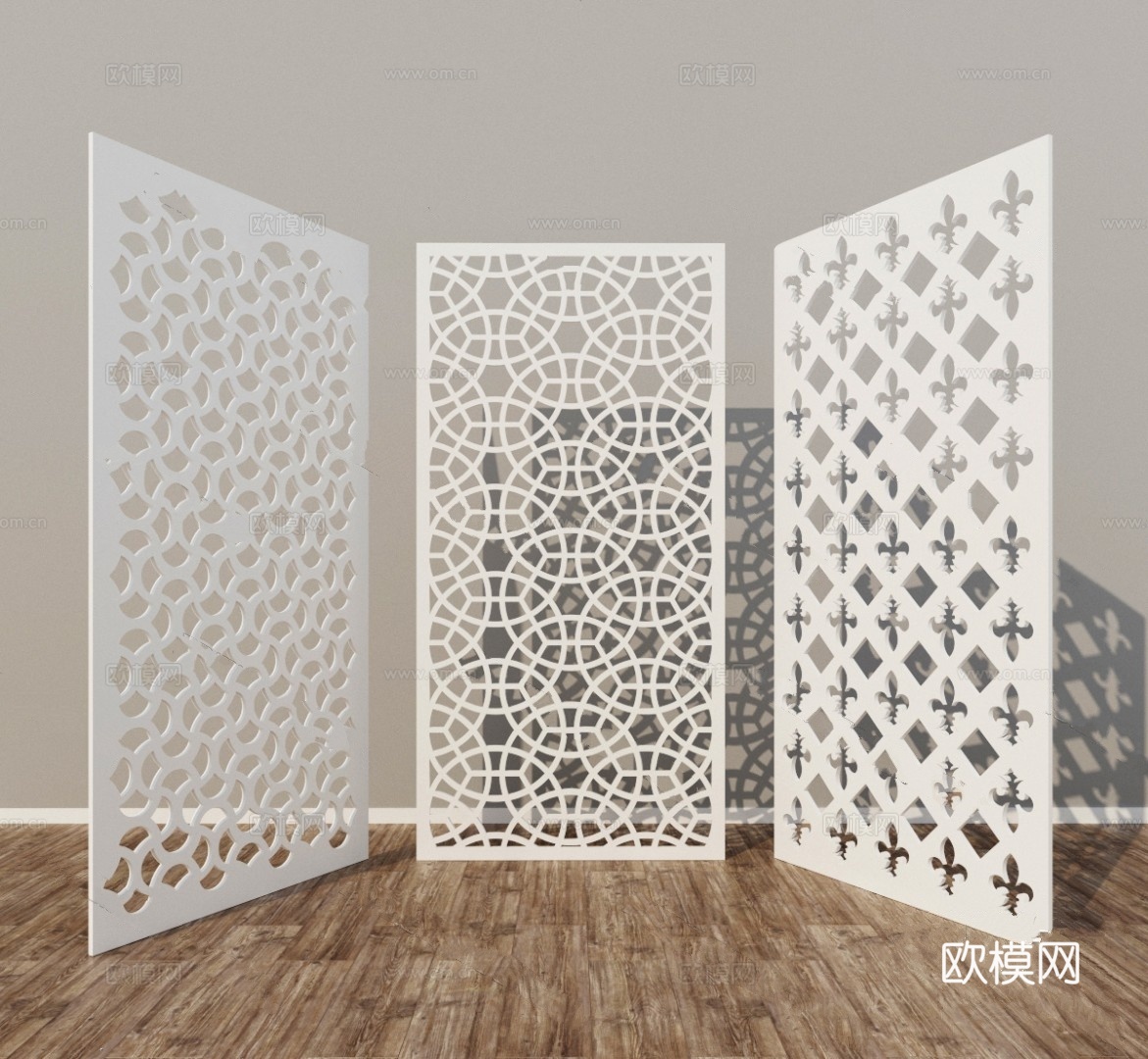 屏风隔断模型3d模型