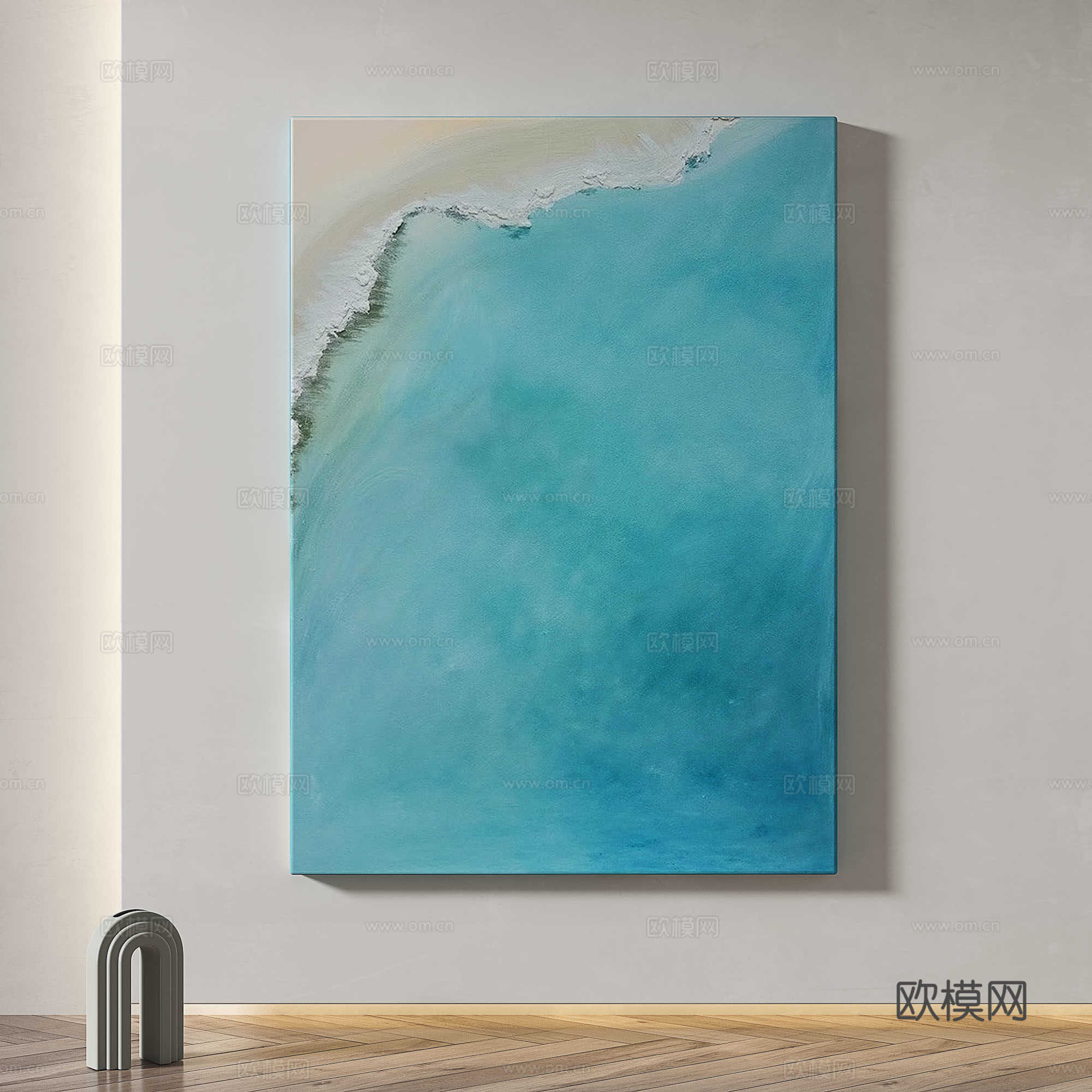 现代，简约，抽象，轻奢，侘寂，肌理，奶油，装饰画3d模型