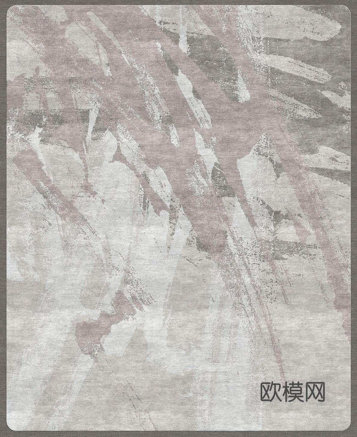 现代地毯 方形地毯3d模型