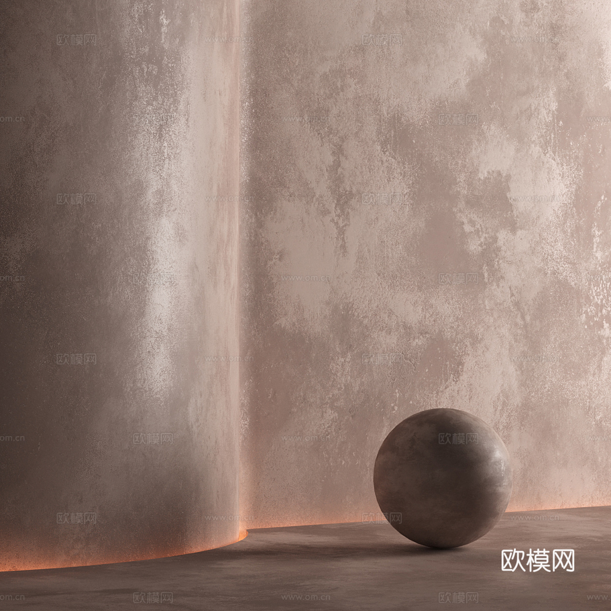 现代涂料 艺术漆 微水泥3d模型