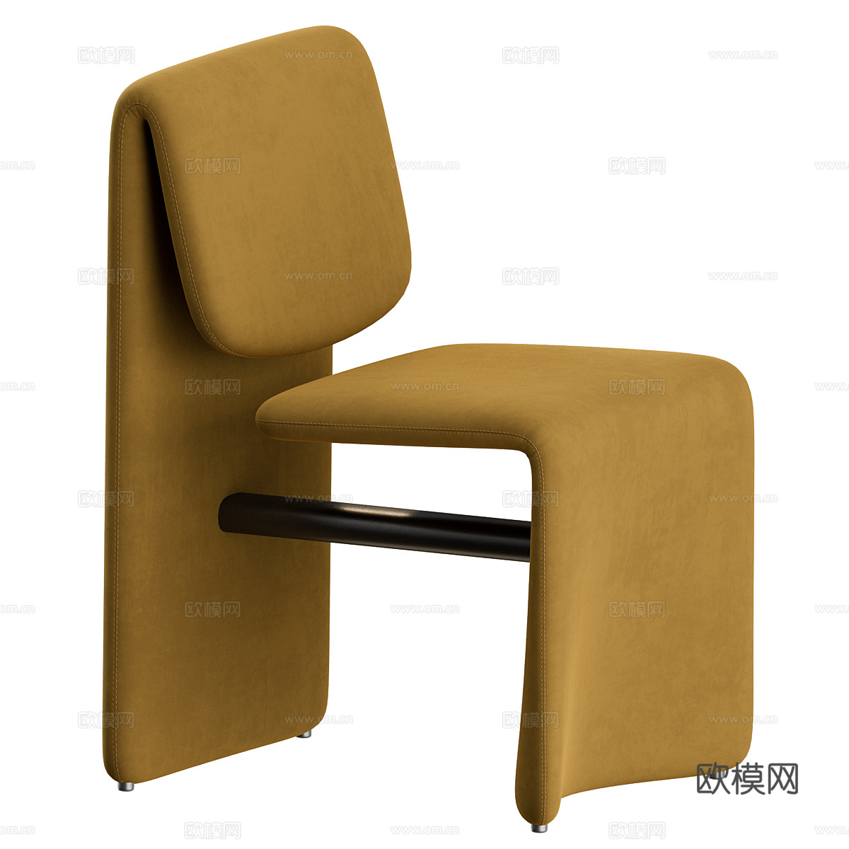 现代意式 Bonaldo 布艺椅子3d模型