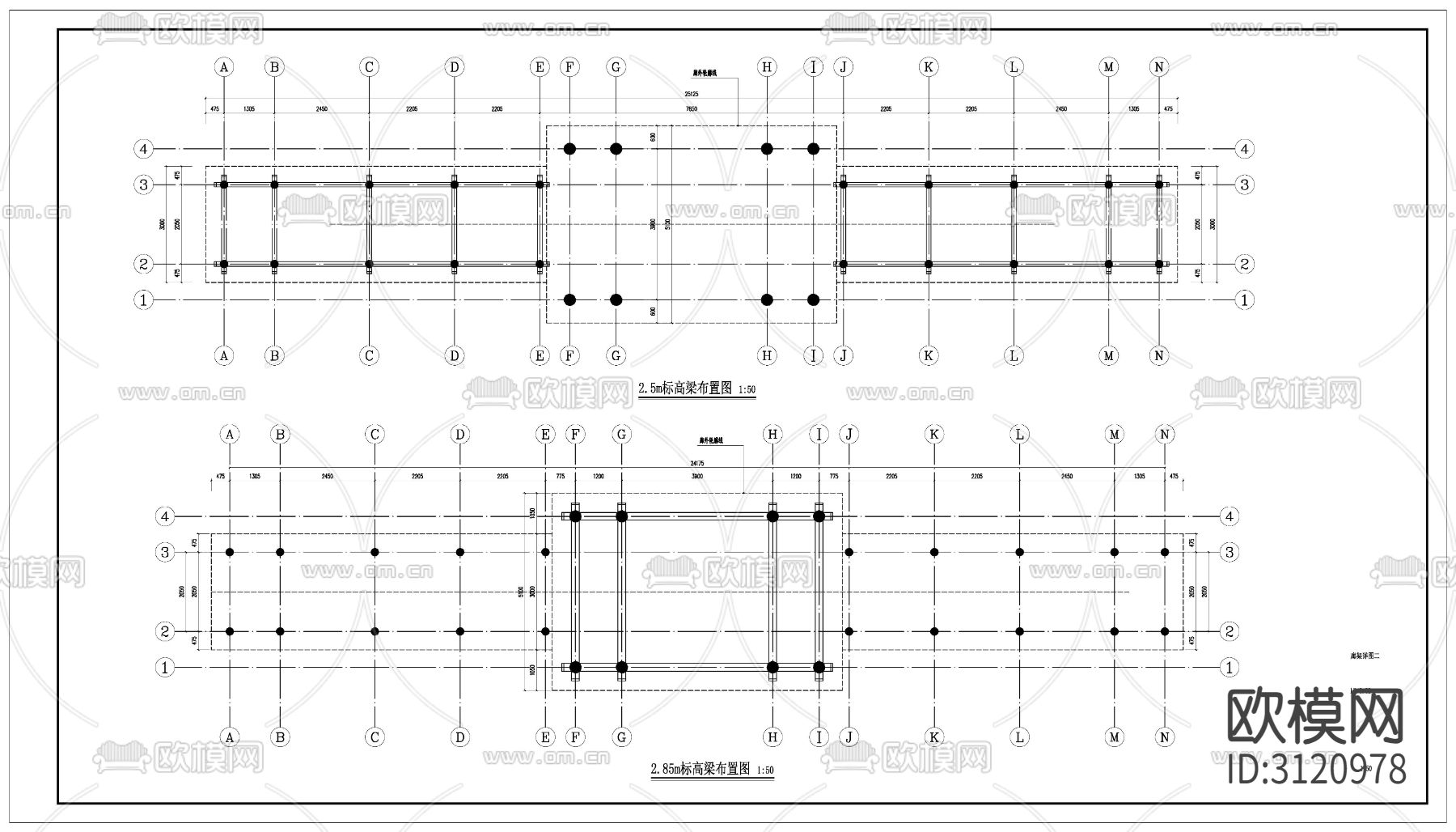乡村振新景观土建cad施工图下载（渲染图6）