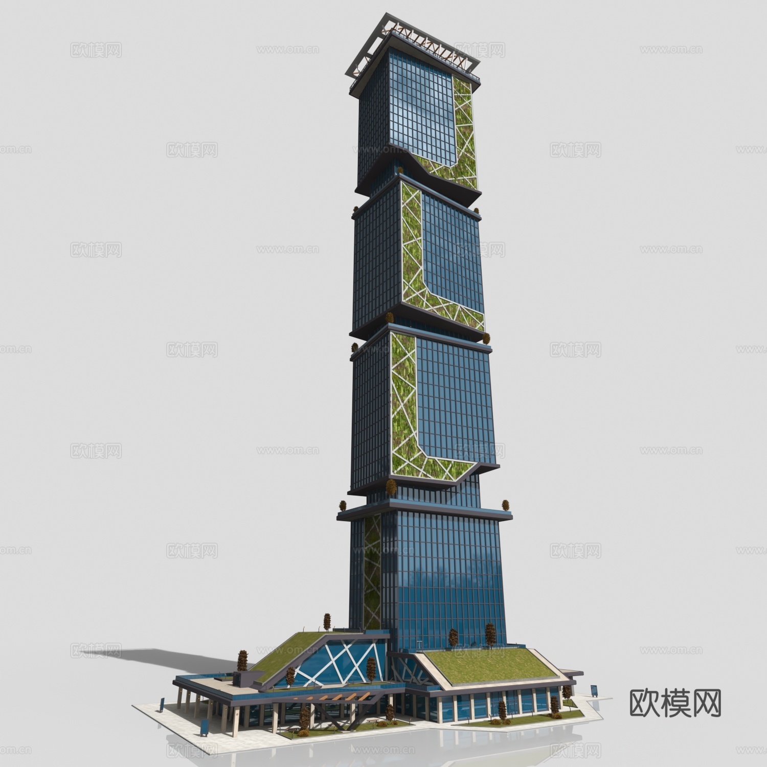 塞朋克大厦3d模型