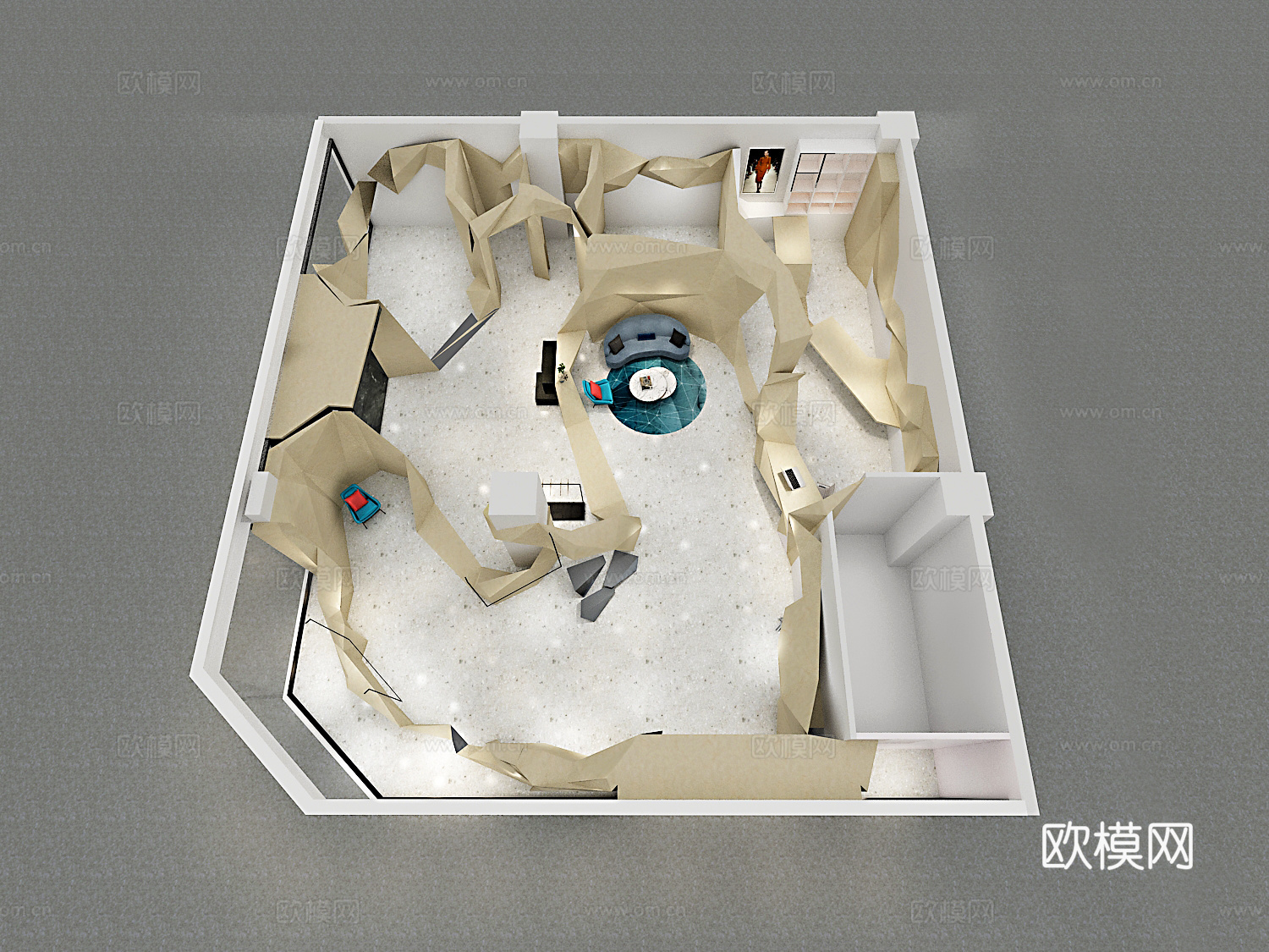 服装店展厅设计3d模型