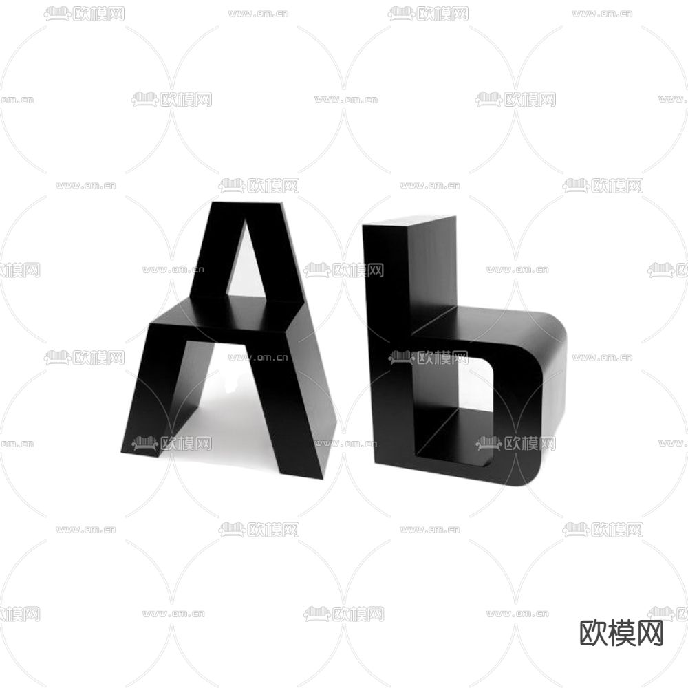 儿童椅 装饰椅su模型下载（渲染图2）