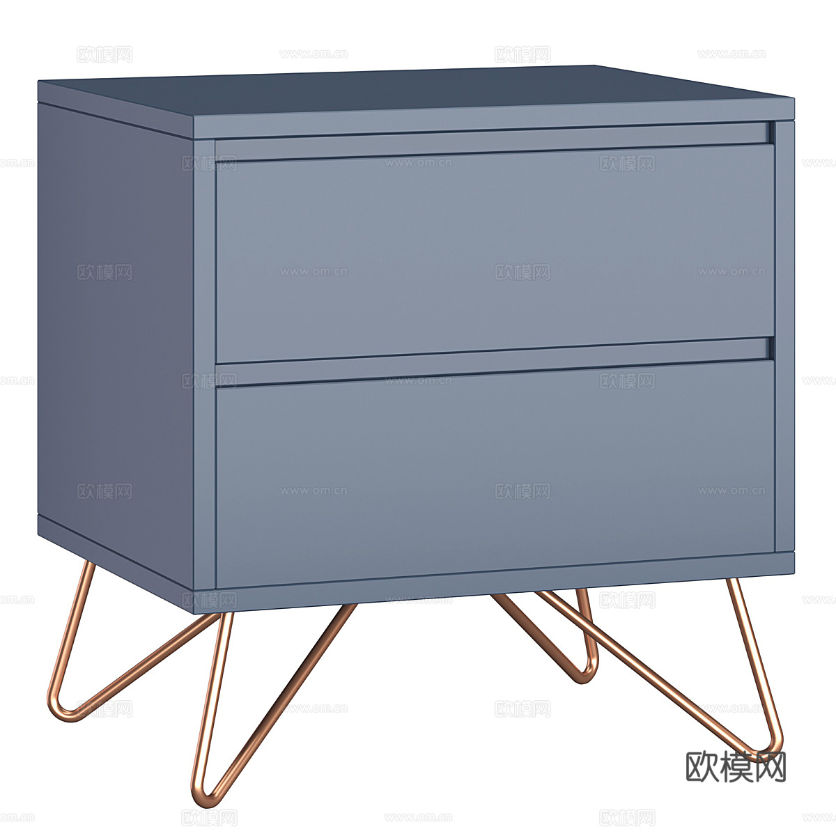 现代北欧床头柜3d模型