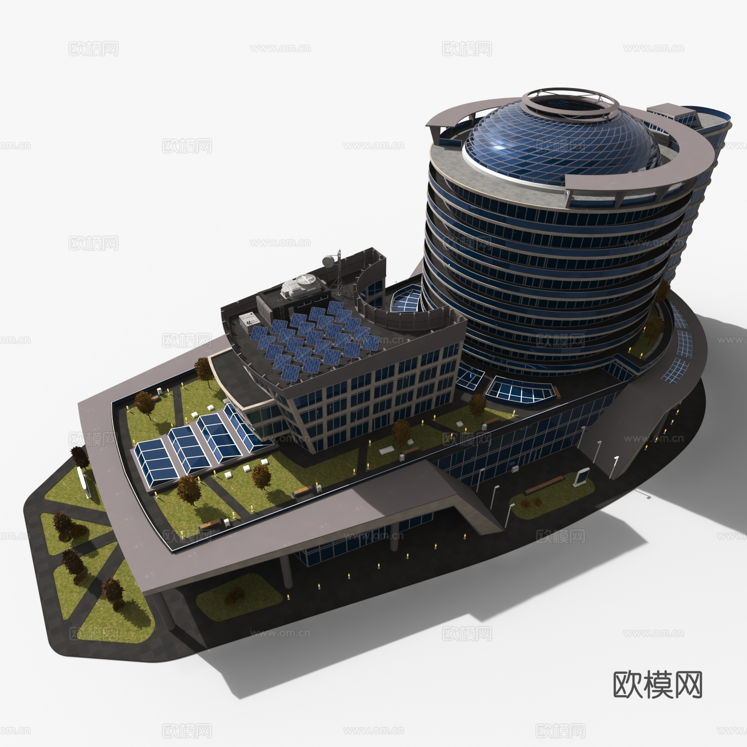 塞朋克大厦3d模型