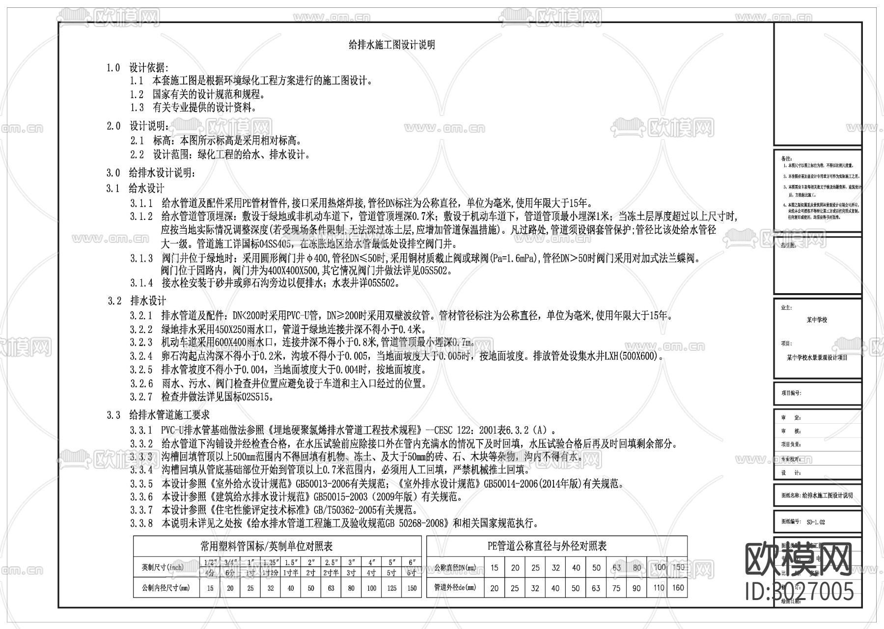 某中学景观水电cad施工图下载（渲染图8）